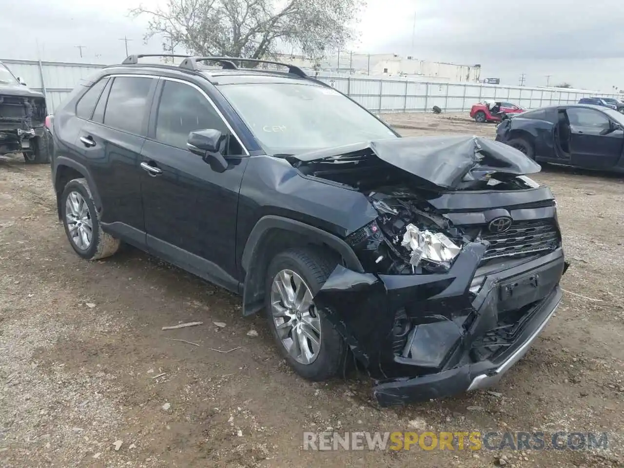 1 Photograph of a damaged car JTMY1RFV6KD031143 TOYOTA RAV4 2019