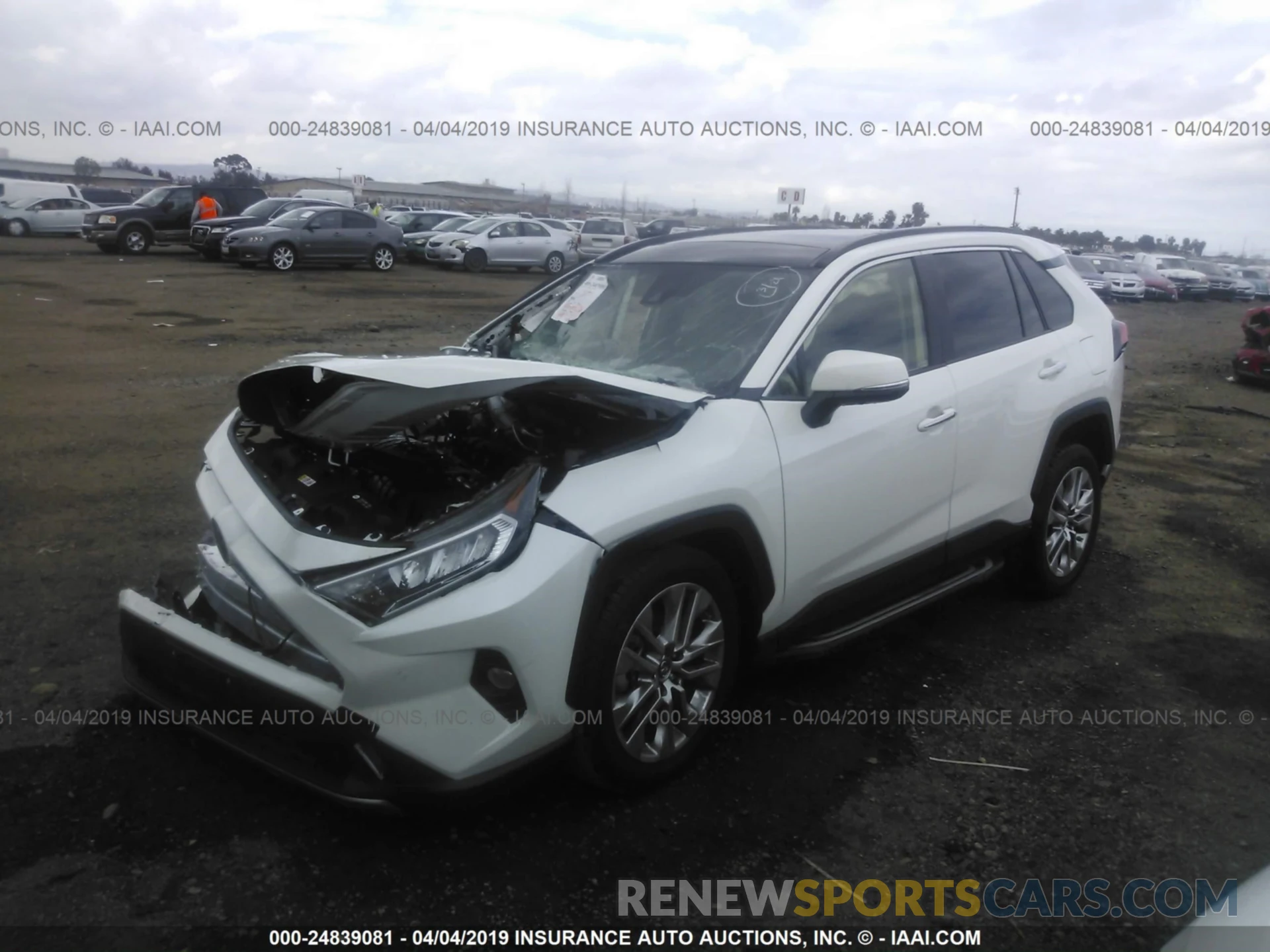 2 Photograph of a damaged car JTMY1RFV6KD504555 TOYOTA RAV4 2019