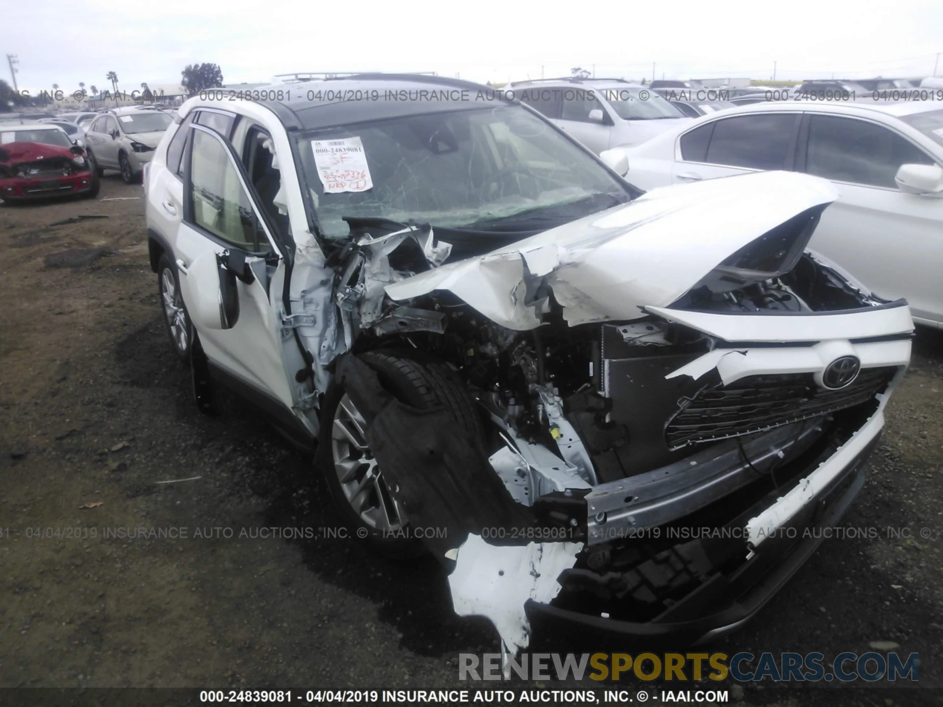 6 Photograph of a damaged car JTMY1RFV6KD504555 TOYOTA RAV4 2019