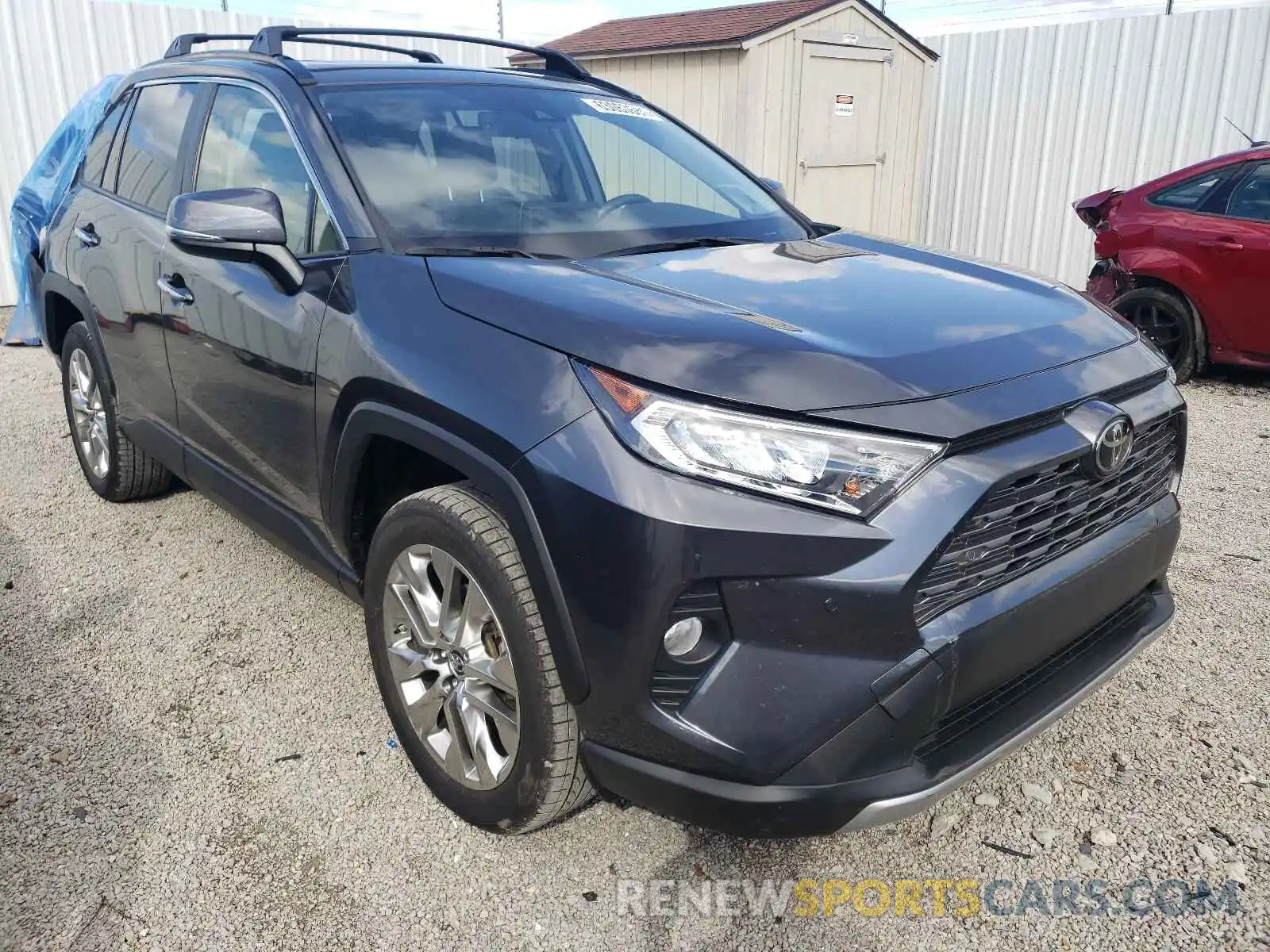 1 Photograph of a damaged car JTMY1RFV6KD505172 TOYOTA RAV4 2019