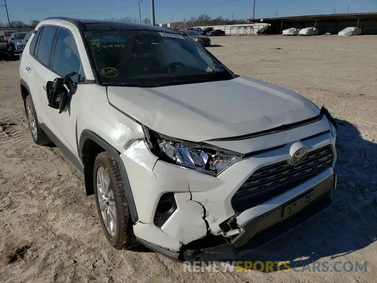 1 Photograph of a damaged car JTMY1RFV6KD515183 TOYOTA RAV4 2019