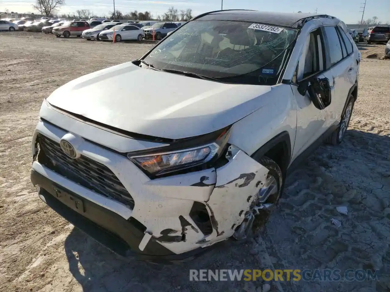 2 Photograph of a damaged car JTMY1RFV6KD515183 TOYOTA RAV4 2019