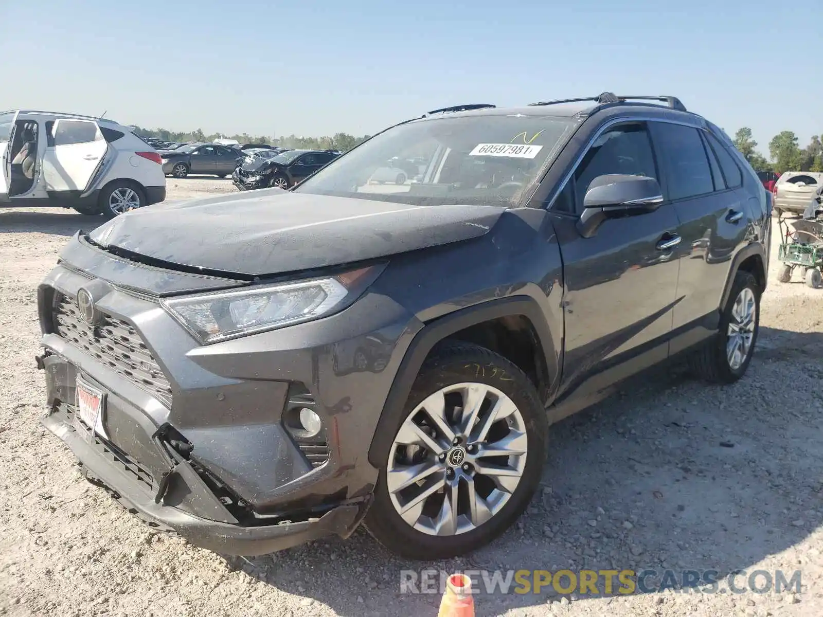 2 Photograph of a damaged car JTMY1RFV6KD515653 TOYOTA RAV4 2019