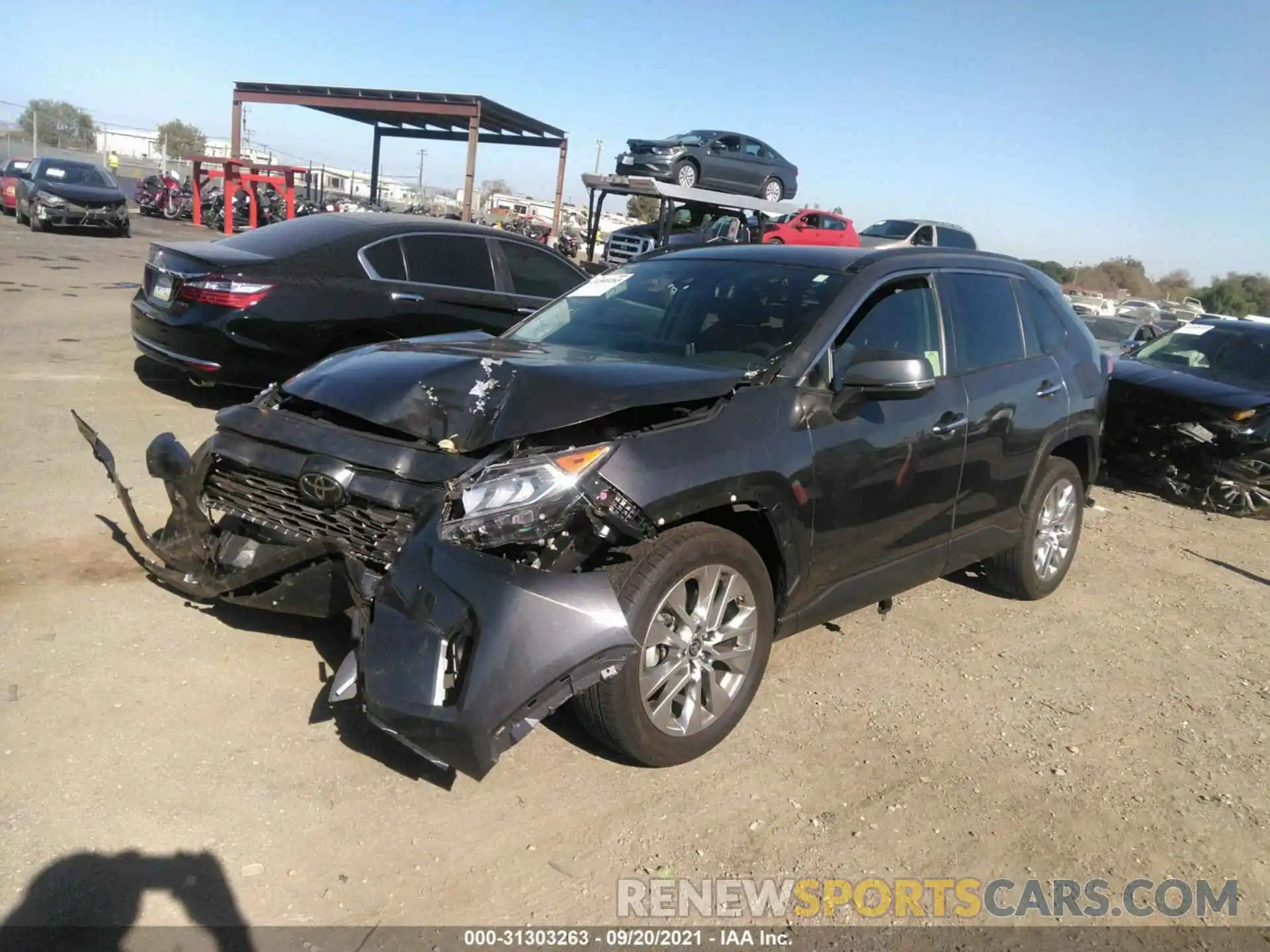 2 Photograph of a damaged car JTMY1RFV6KD516771 TOYOTA RAV4 2019