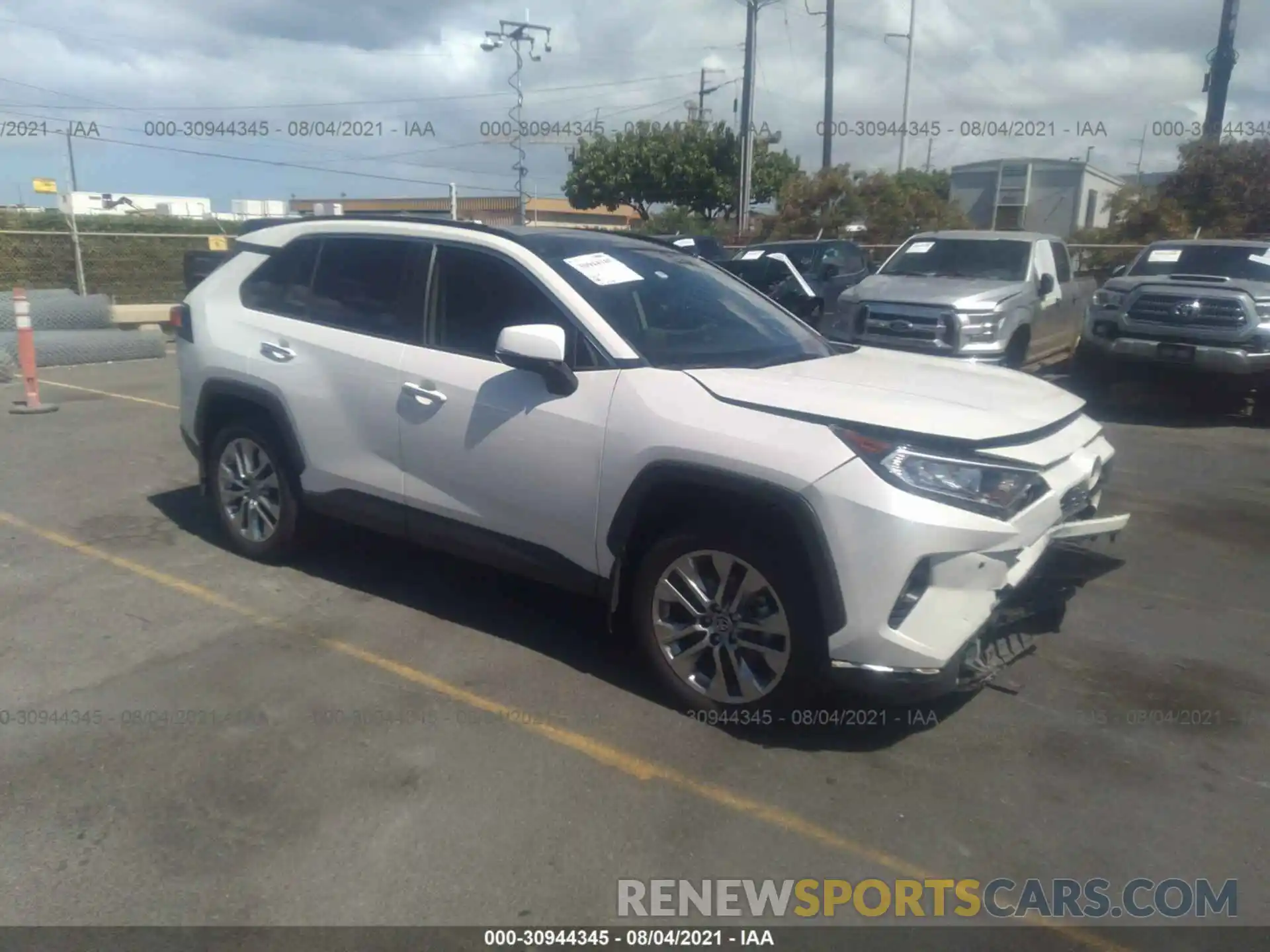 1 Photograph of a damaged car JTMY1RFV6KJ016594 TOYOTA RAV4 2019