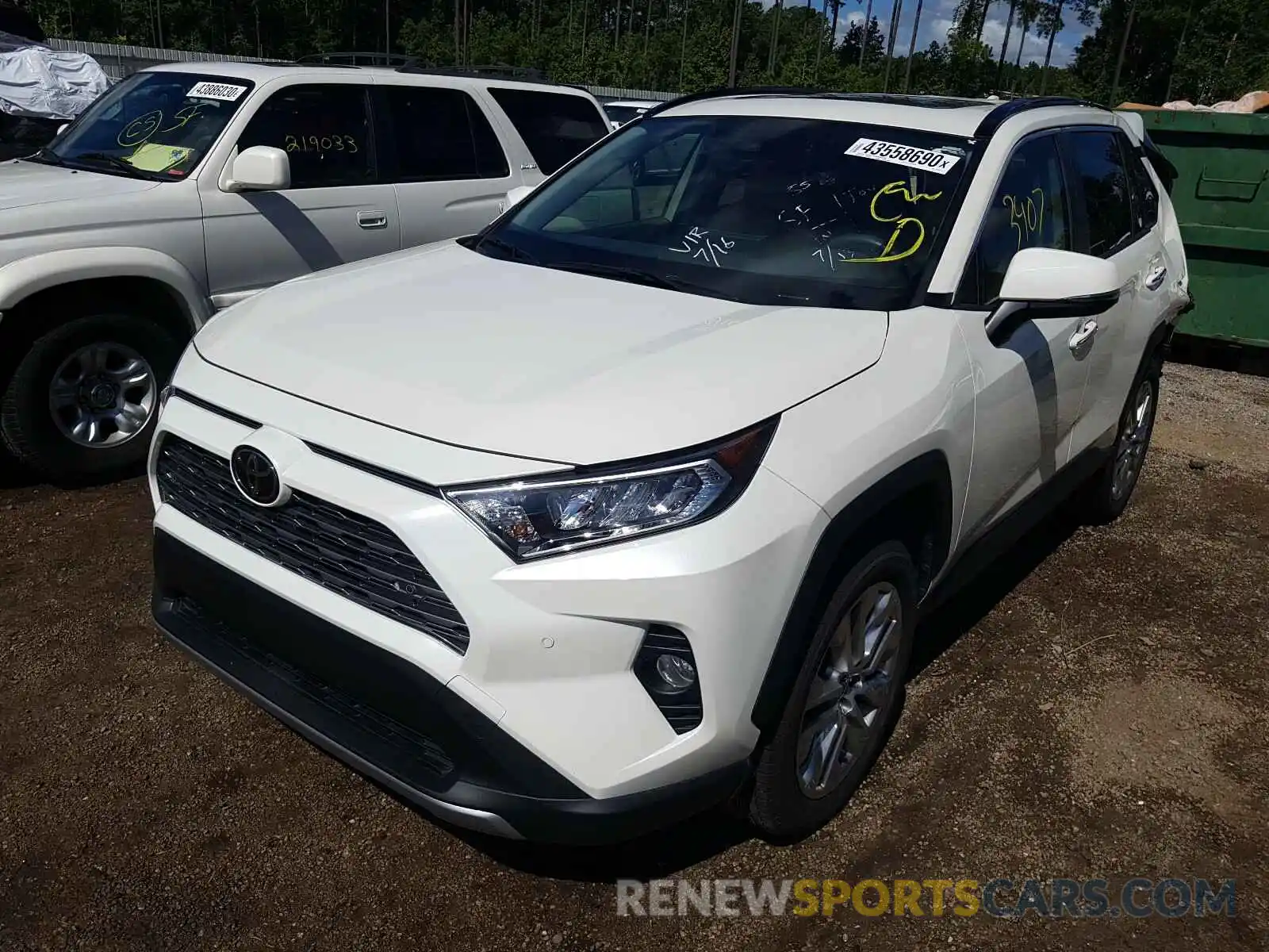 2 Photograph of a damaged car JTMY1RFV7KD035170 TOYOTA RAV4 2019