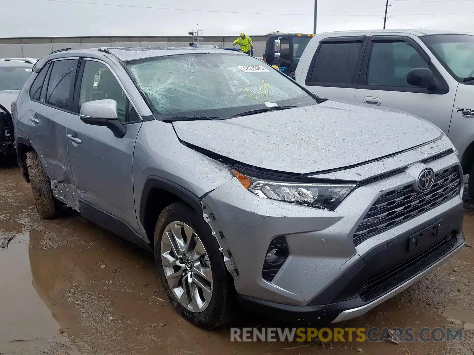 1 Photograph of a damaged car JTMY1RFV7KD509117 TOYOTA RAV4 2019