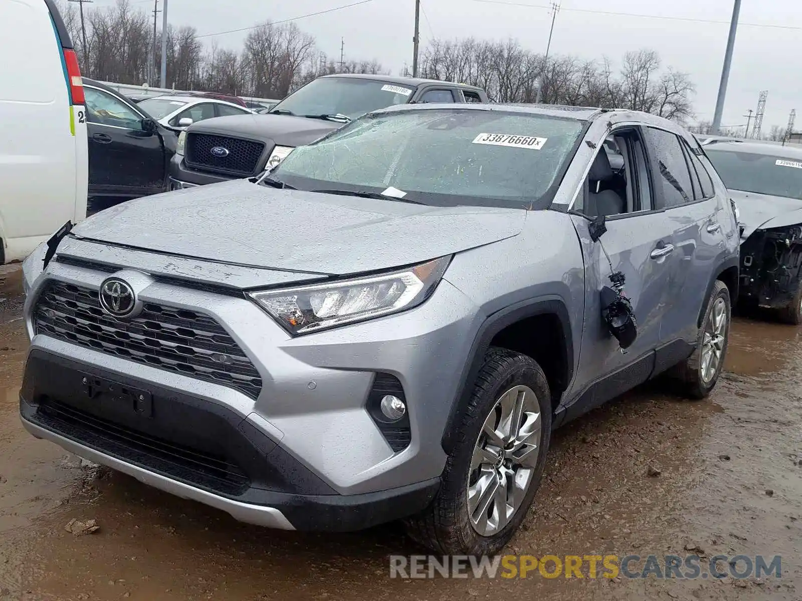 2 Photograph of a damaged car JTMY1RFV7KD509117 TOYOTA RAV4 2019