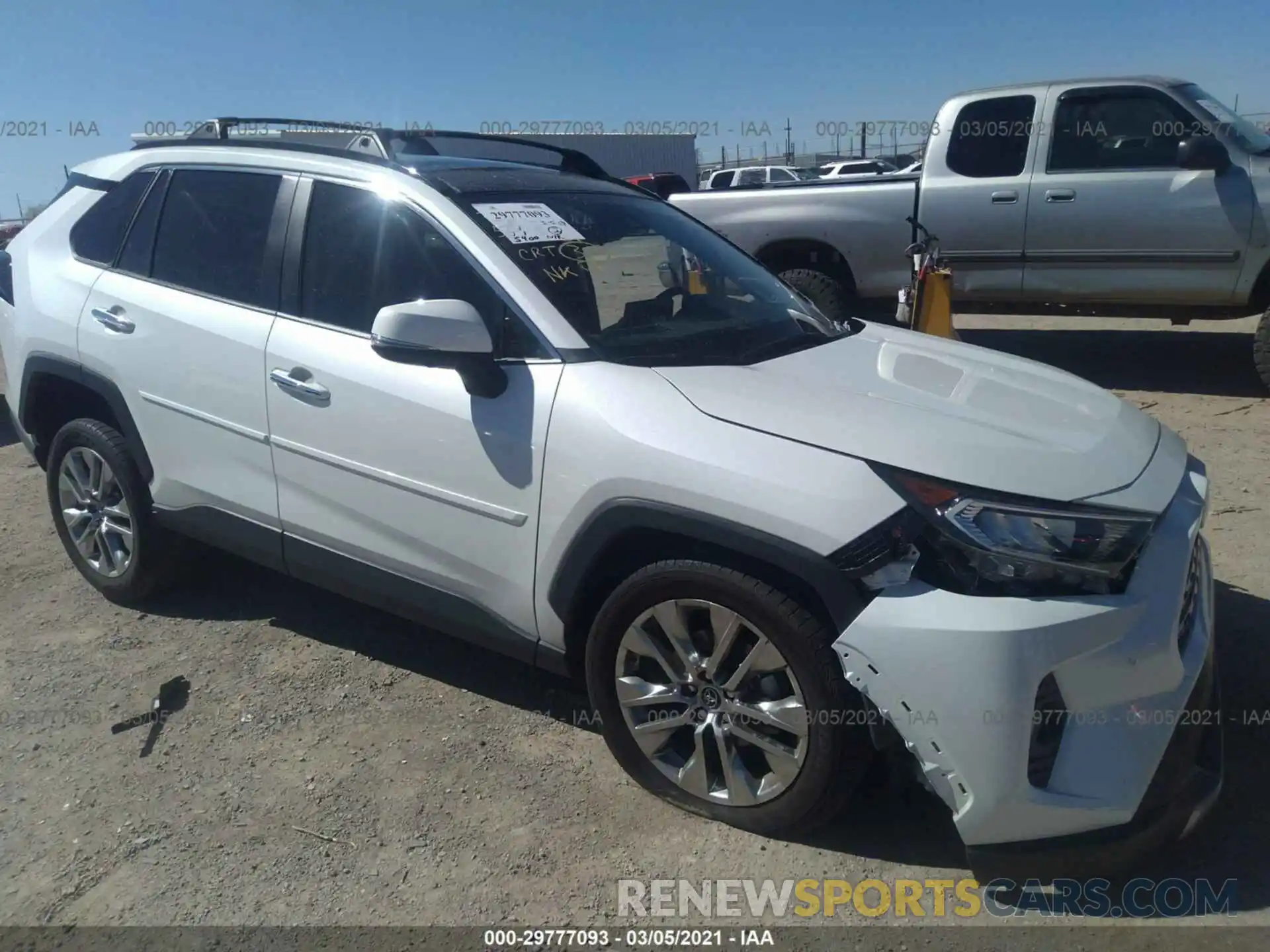 1 Photograph of a damaged car JTMY1RFV7KD514348 TOYOTA RAV4 2019