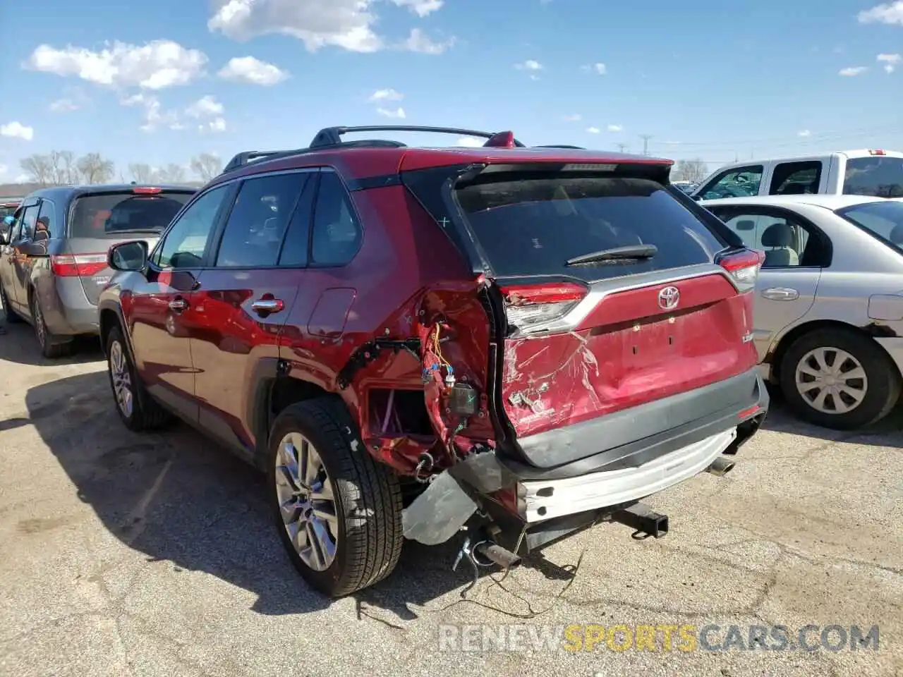 3 Photograph of a damaged car JTMY1RFV8KD004817 TOYOTA RAV4 2019