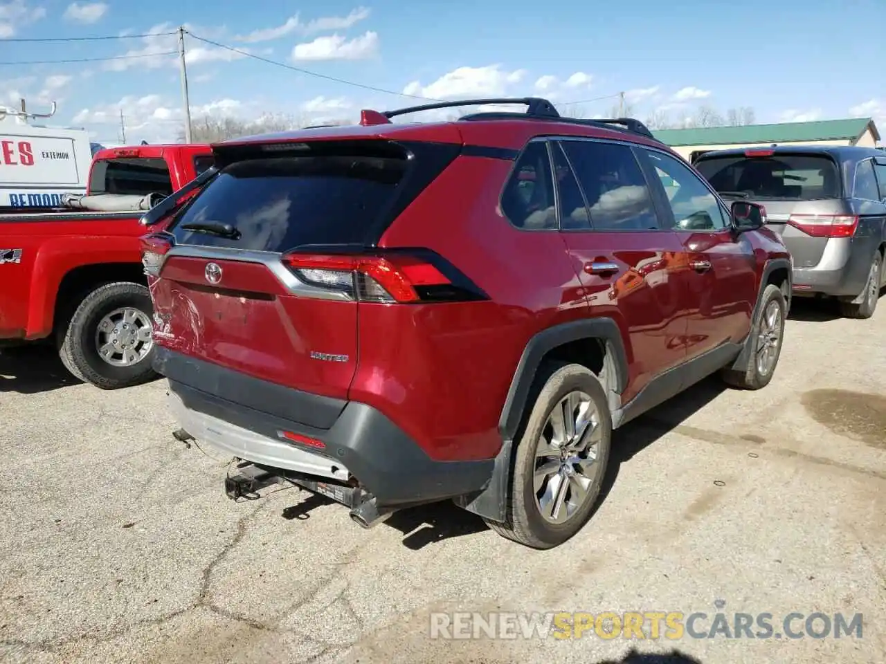 4 Photograph of a damaged car JTMY1RFV8KD004817 TOYOTA RAV4 2019