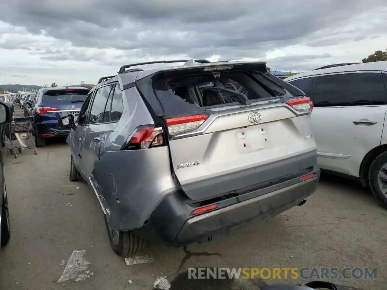 2 Photograph of a damaged car JTMY1RFV8KD035923 TOYOTA RAV4 2019