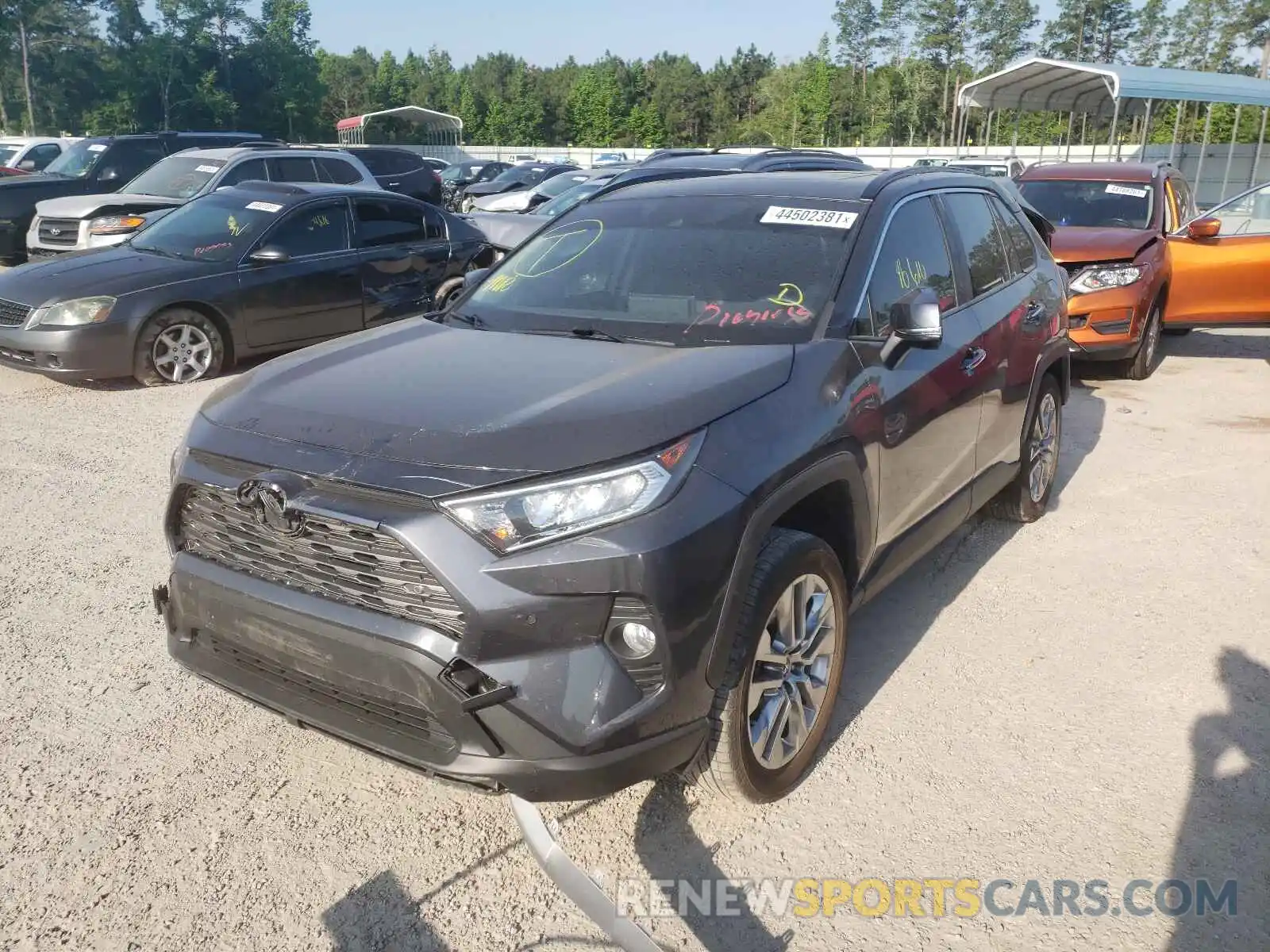 2 Photograph of a damaged car JTMY1RFV8KD510227 TOYOTA RAV4 2019