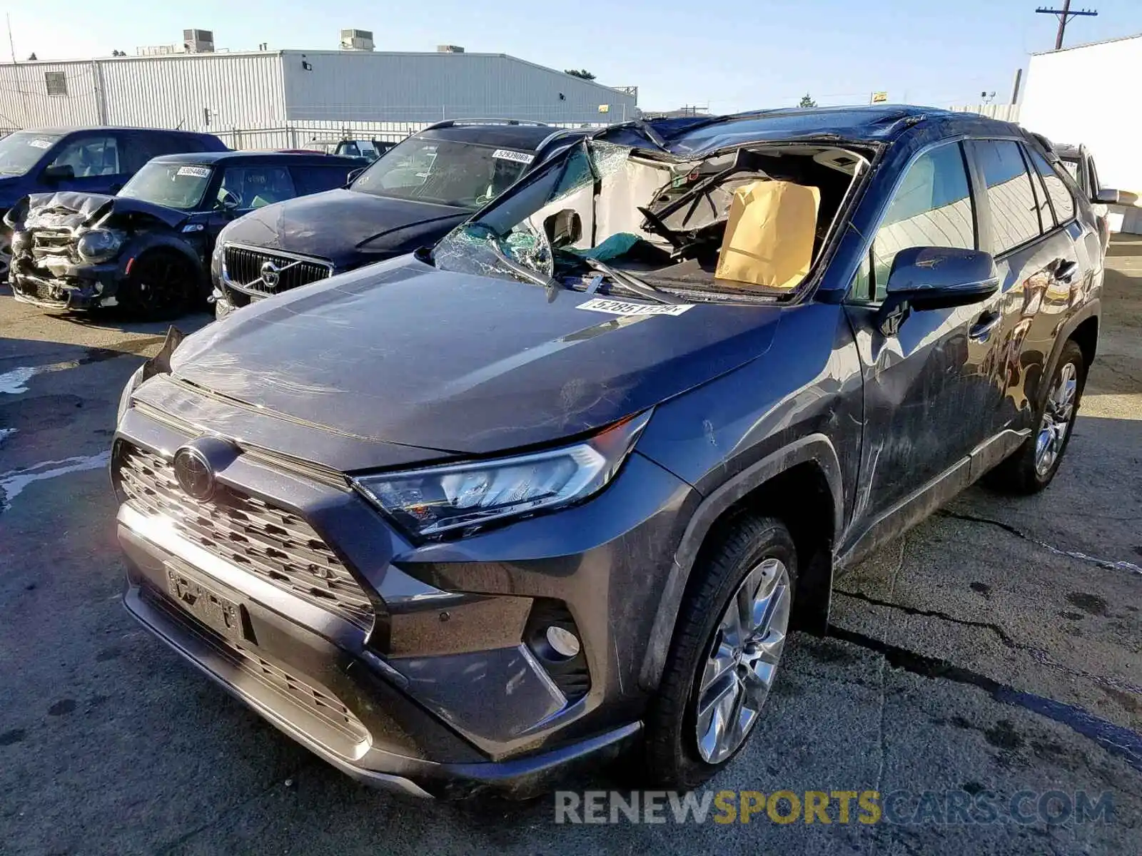 2 Photograph of a damaged car JTMY1RFV8KD511913 TOYOTA RAV4 2019