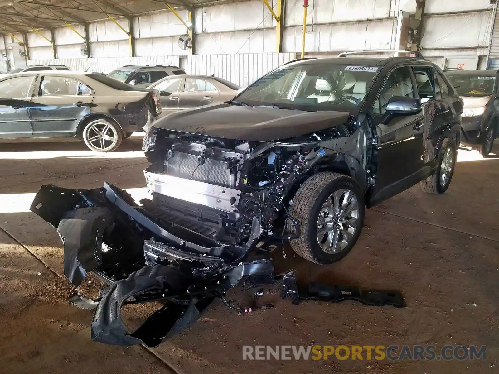 2 Photograph of a damaged car JTMY1RFV8KD514388 TOYOTA RAV4 2019