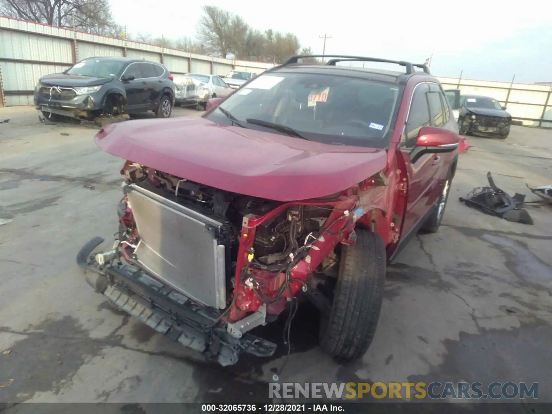 2 Photograph of a damaged car JTMY1RFV8KD516061 TOYOTA RAV4 2019