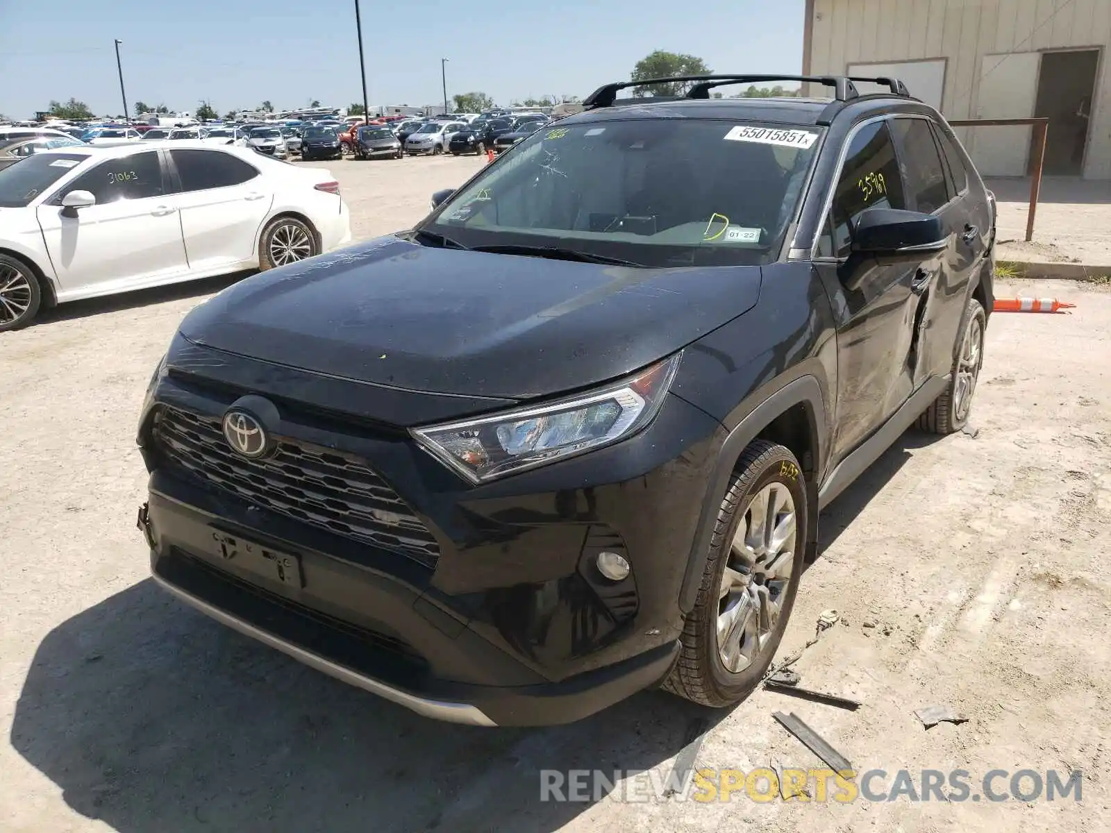 2 Photograph of a damaged car JTMY1RFV8KJ002101 TOYOTA RAV4 2019