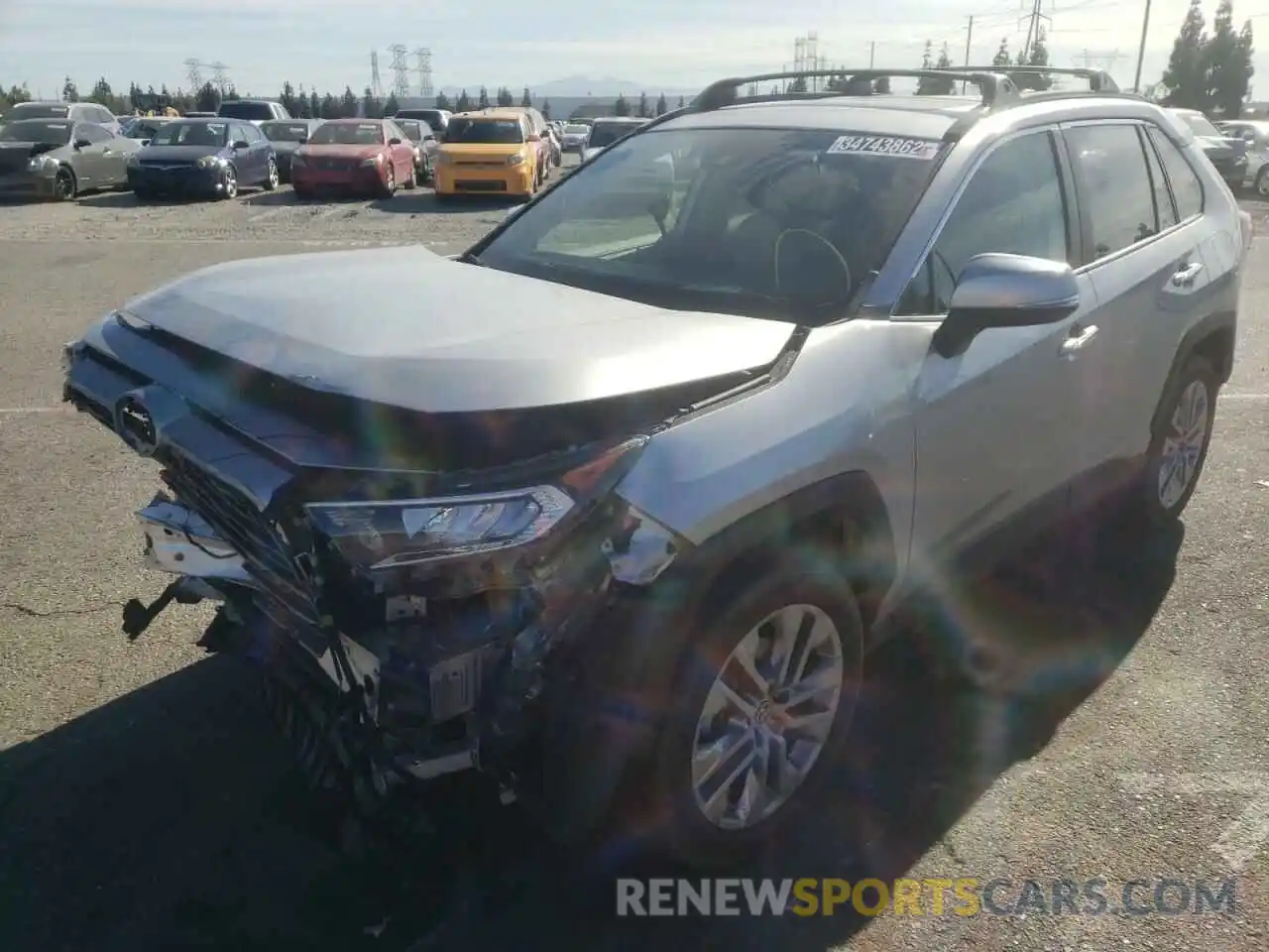 2 Photograph of a damaged car JTMY1RFV8KJ013339 TOYOTA RAV4 2019