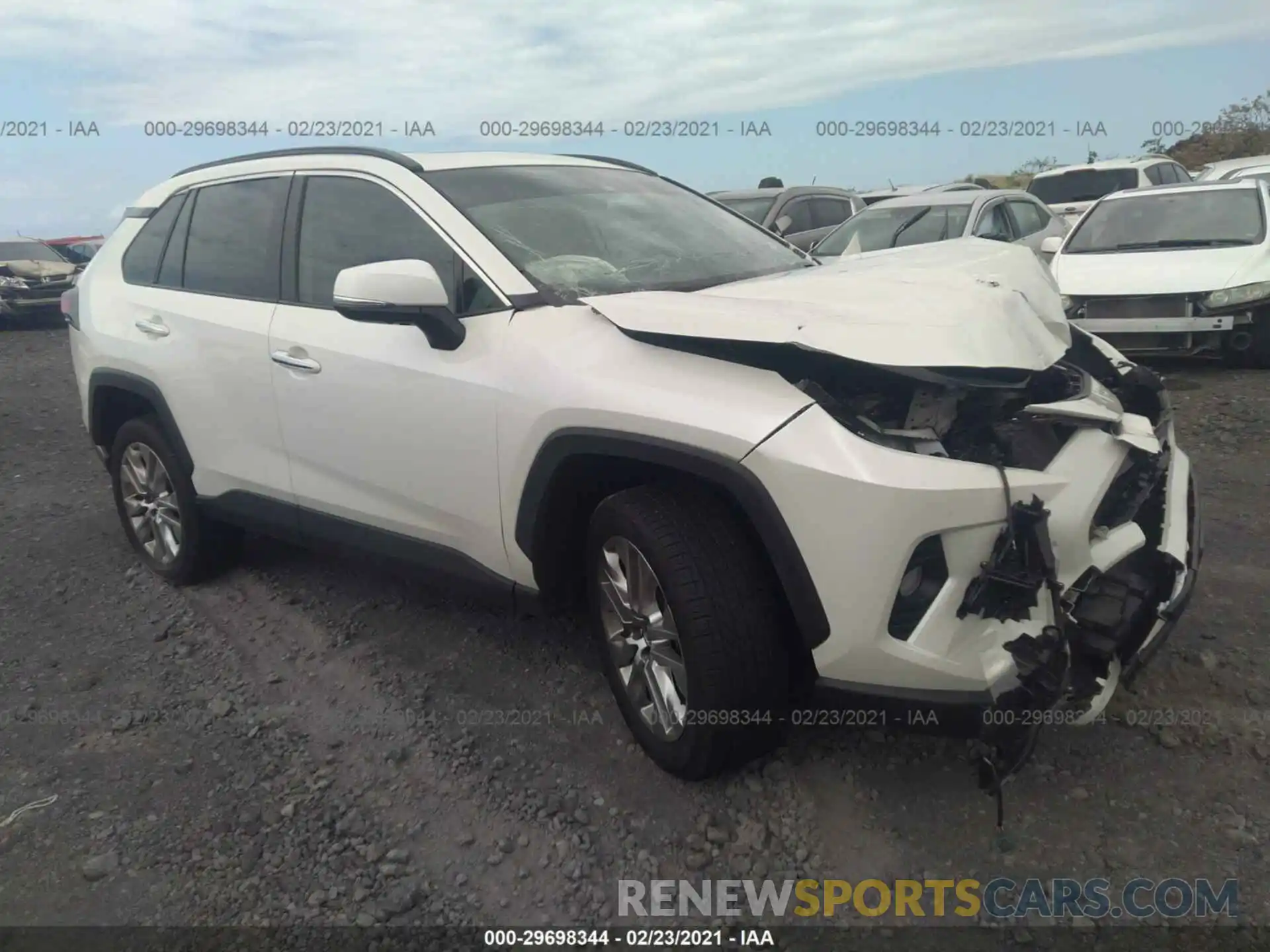 1 Photograph of a damaged car JTMY1RFV9KD021254 TOYOTA RAV4 2019