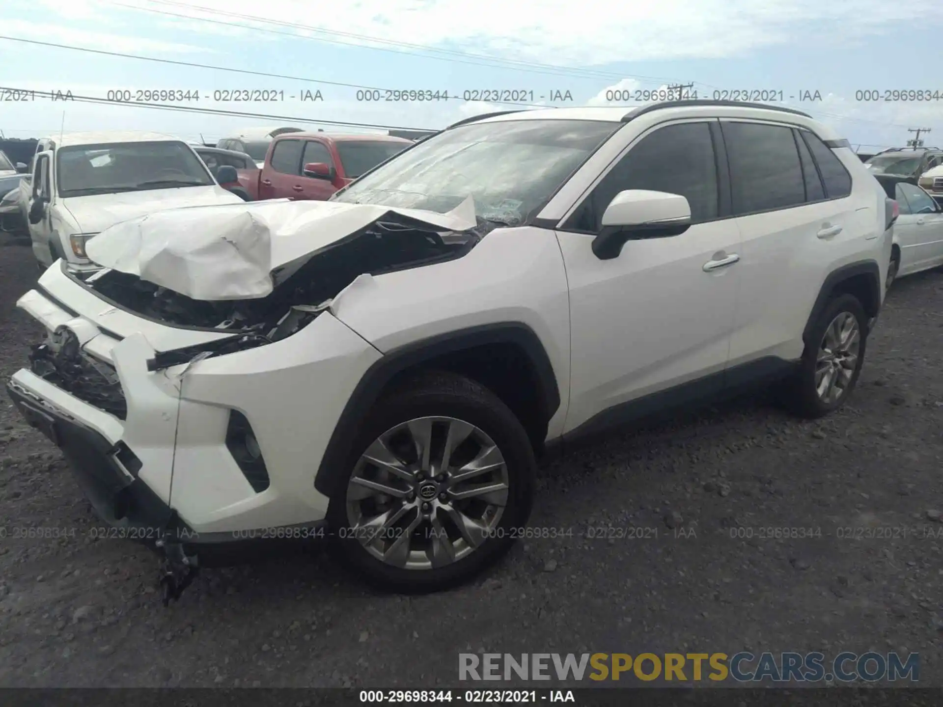 2 Photograph of a damaged car JTMY1RFV9KD021254 TOYOTA RAV4 2019