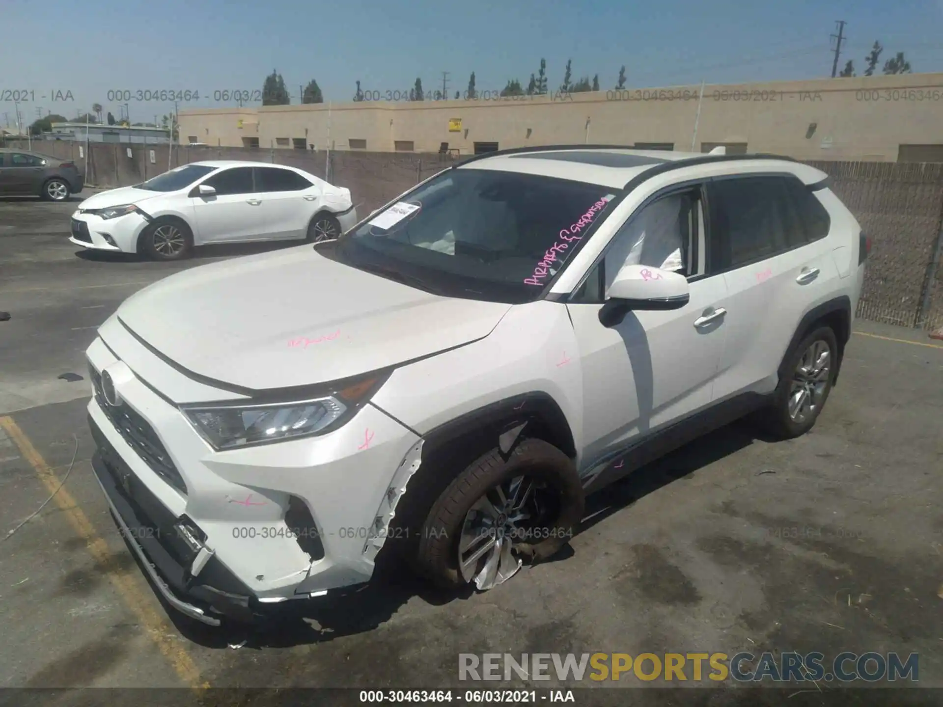 2 Photograph of a damaged car JTMY1RFV9KD502590 TOYOTA RAV4 2019