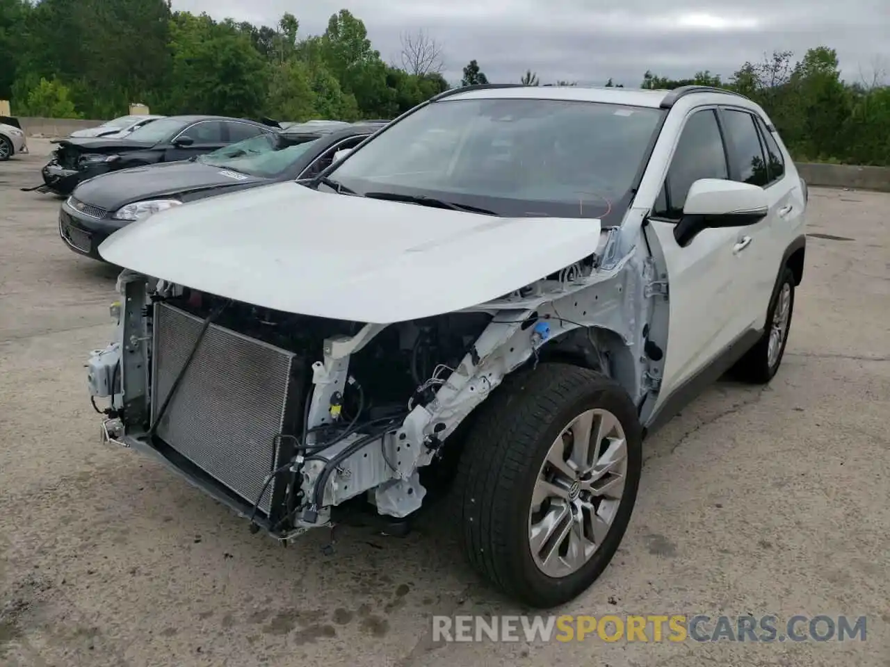 2 Photograph of a damaged car JTMY1RFV9KD513010 TOYOTA RAV4 2019