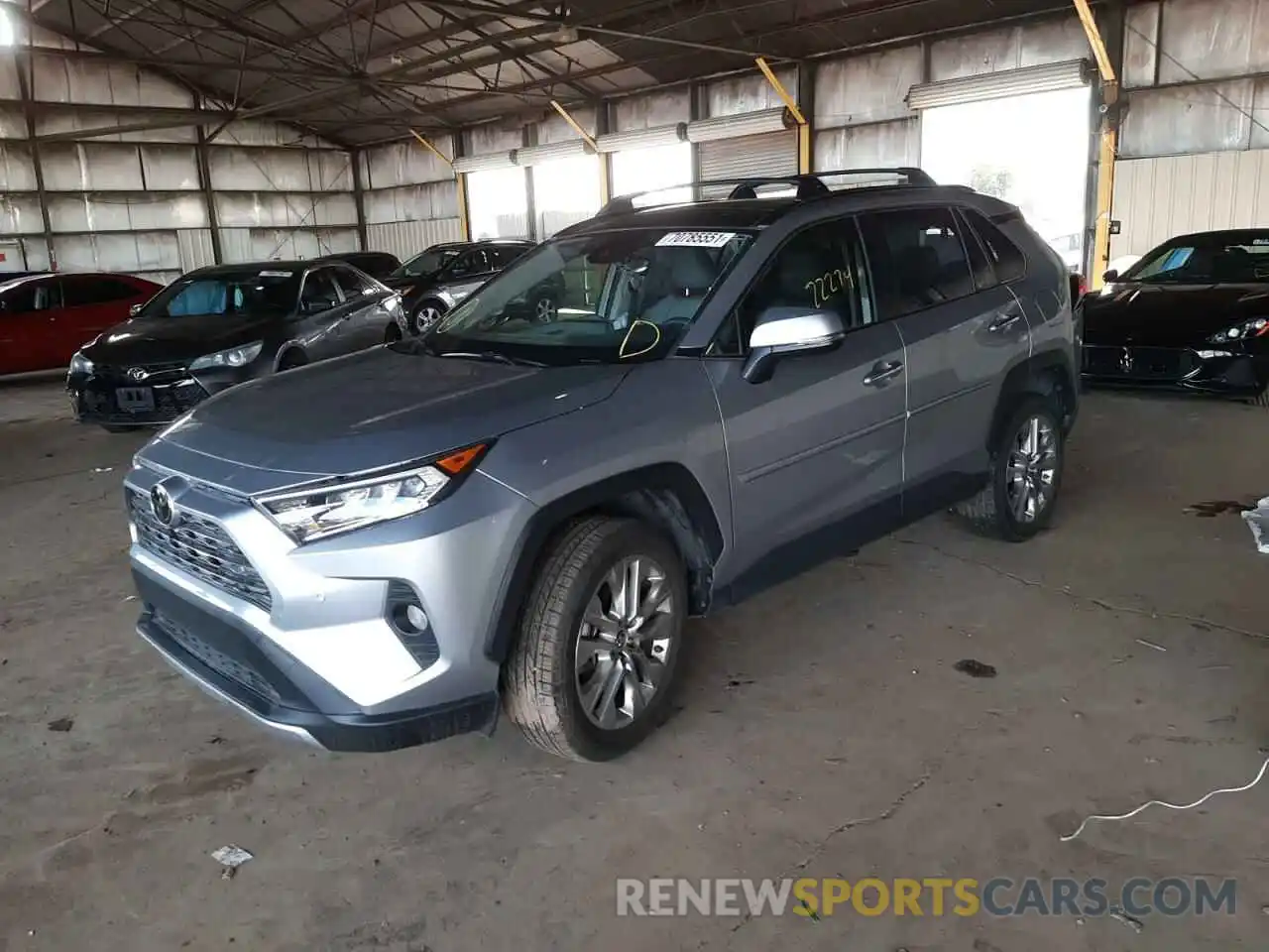 2 Photograph of a damaged car JTMY1RFV9KD515646 TOYOTA RAV4 2019