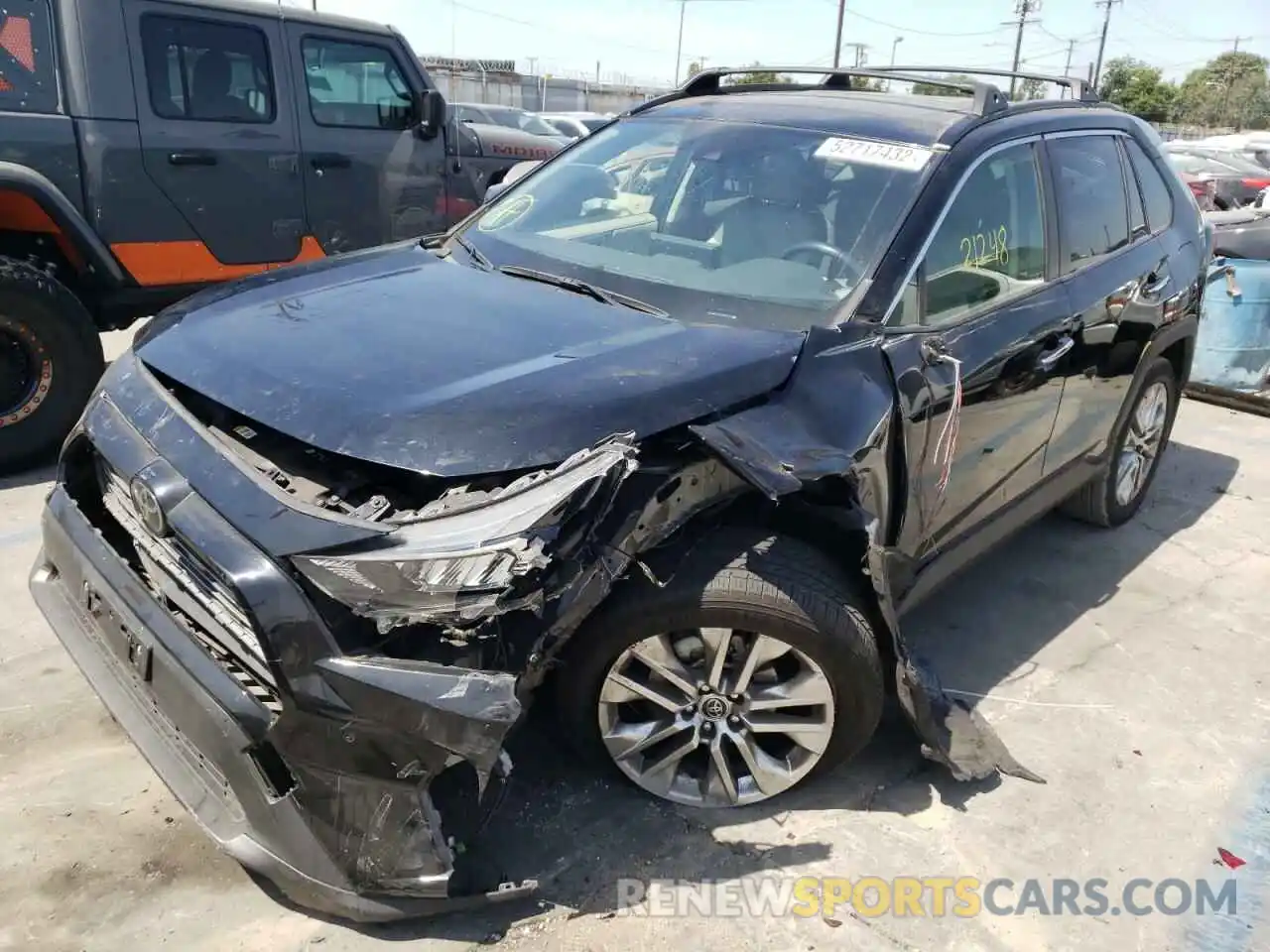 2 Photograph of a damaged car JTMY1RFVXKD031775 TOYOTA RAV4 2019