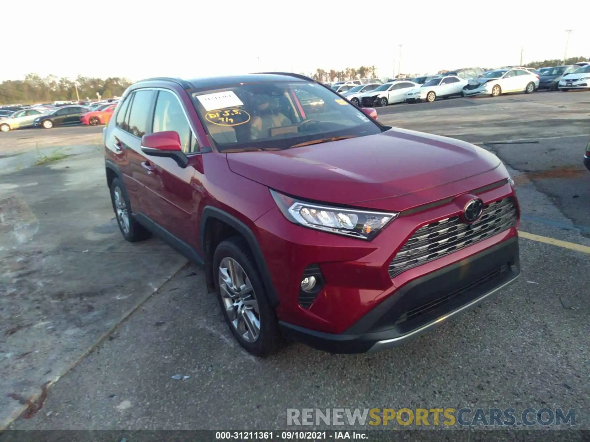 1 Photograph of a damaged car JTMY1RFVXKD515297 TOYOTA RAV4 2019