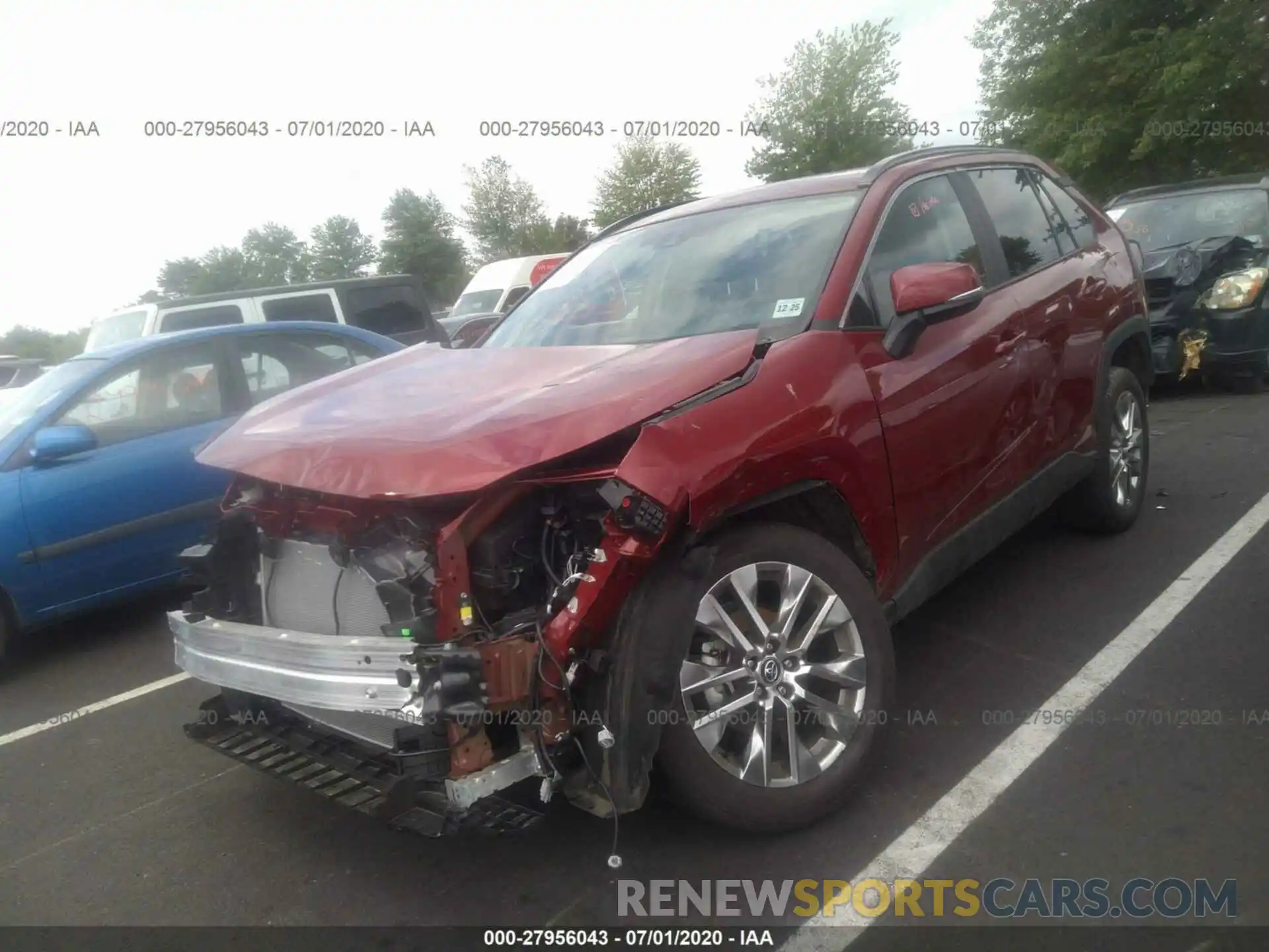 2 Photograph of a damaged car 2T3A1RFV0LC064016 TOYOTA RAV4 2020