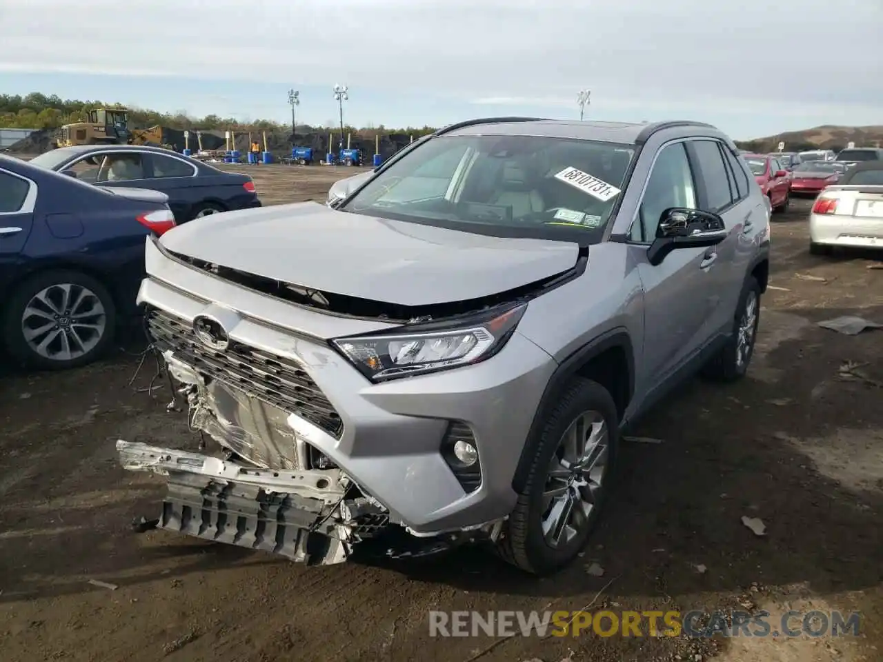 2 Photograph of a damaged car 2T3A1RFV1LC074957 TOYOTA RAV4 2020