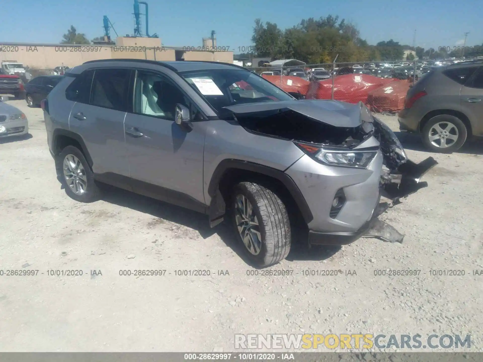 1 Photograph of a damaged car 2T3A1RFV1LW111102 TOYOTA RAV4 2020