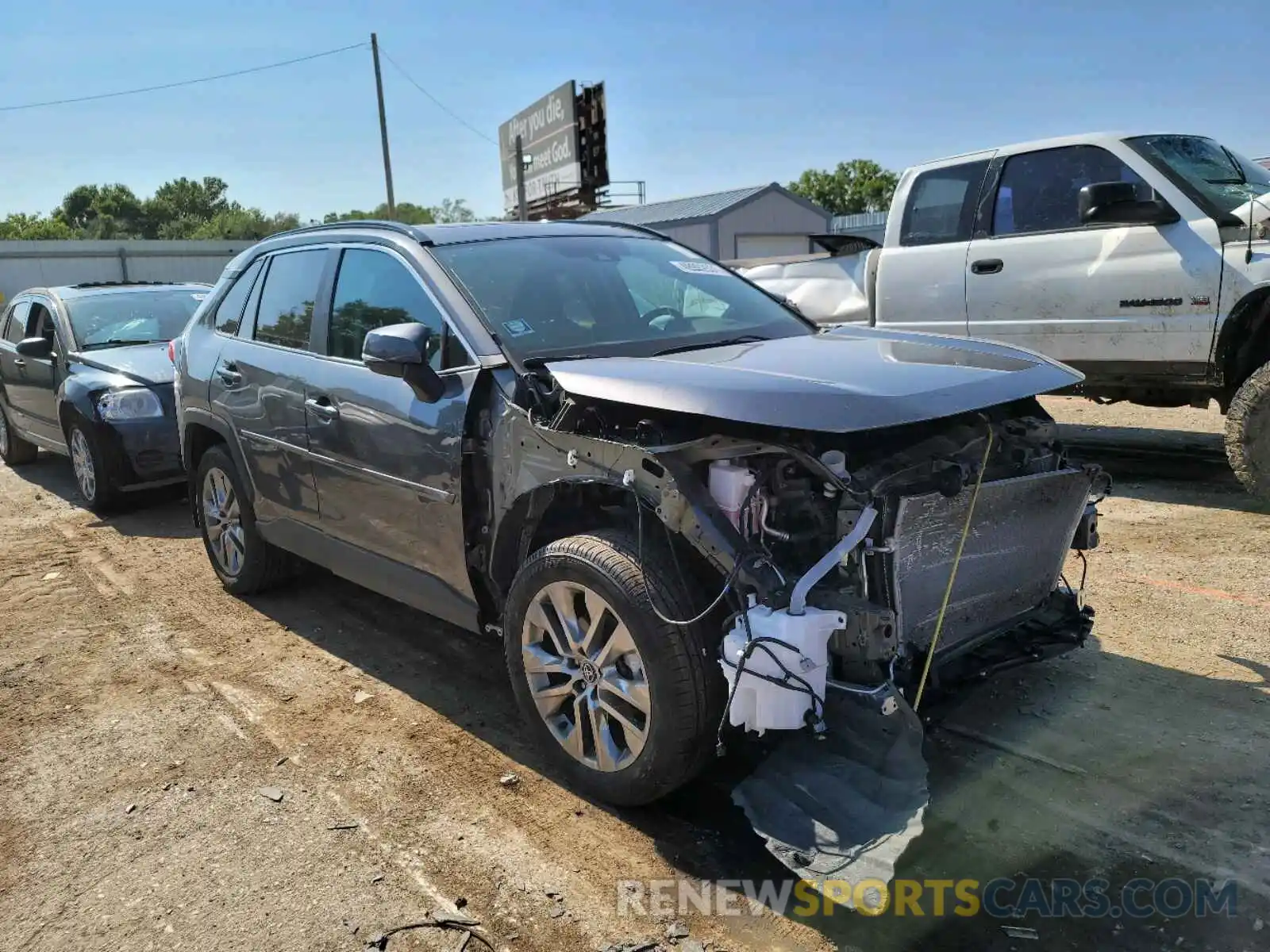 1 Photograph of a damaged car 2T3A1RFV2LC063787 TOYOTA RAV4 2020