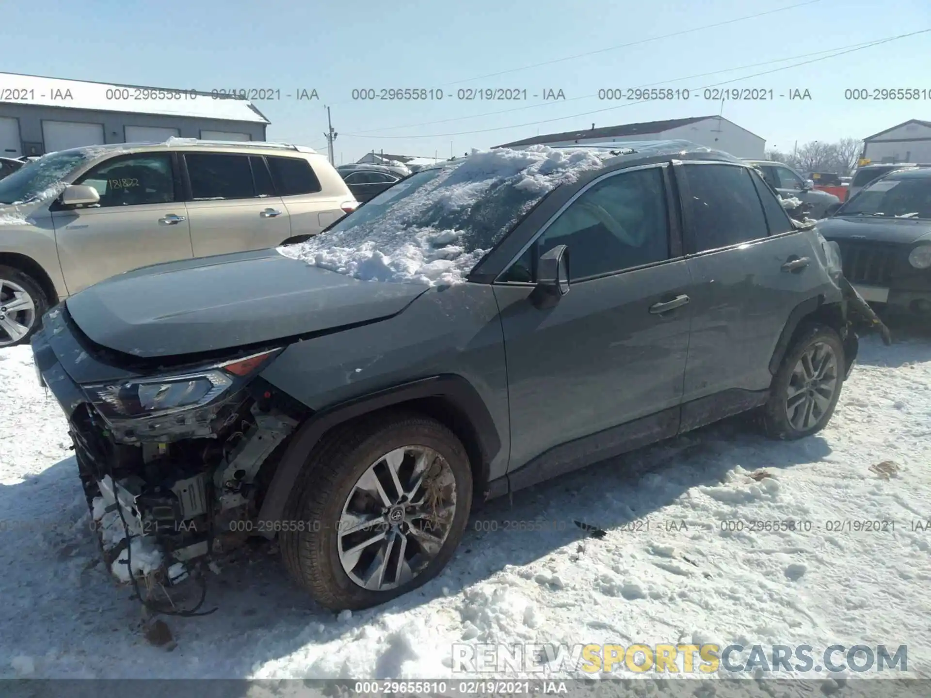 2 Photograph of a damaged car 2T3A1RFV2LW093354 TOYOTA RAV4 2020