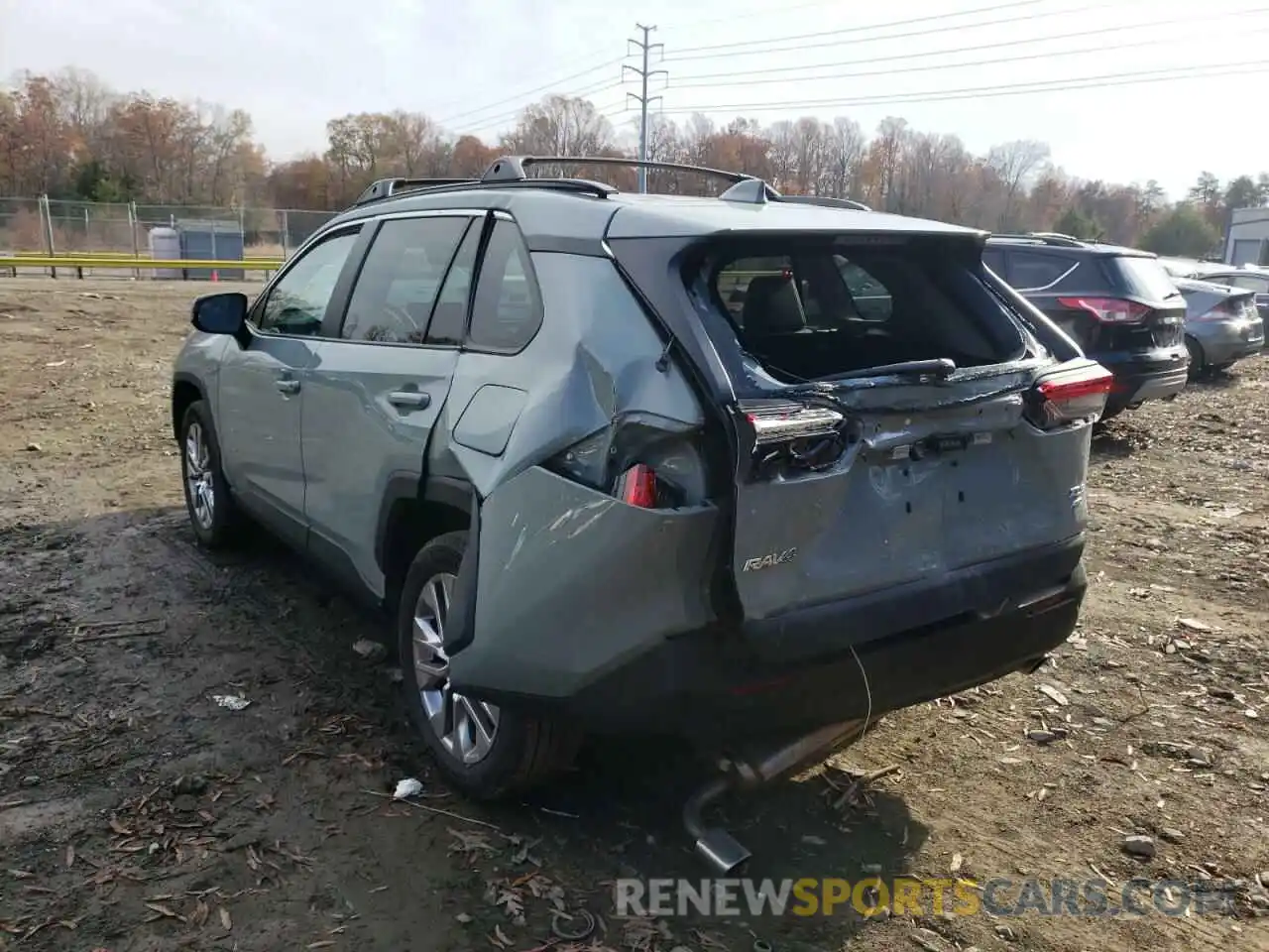 3 Photograph of a damaged car 2T3A1RFV2LW138499 TOYOTA RAV4 2020