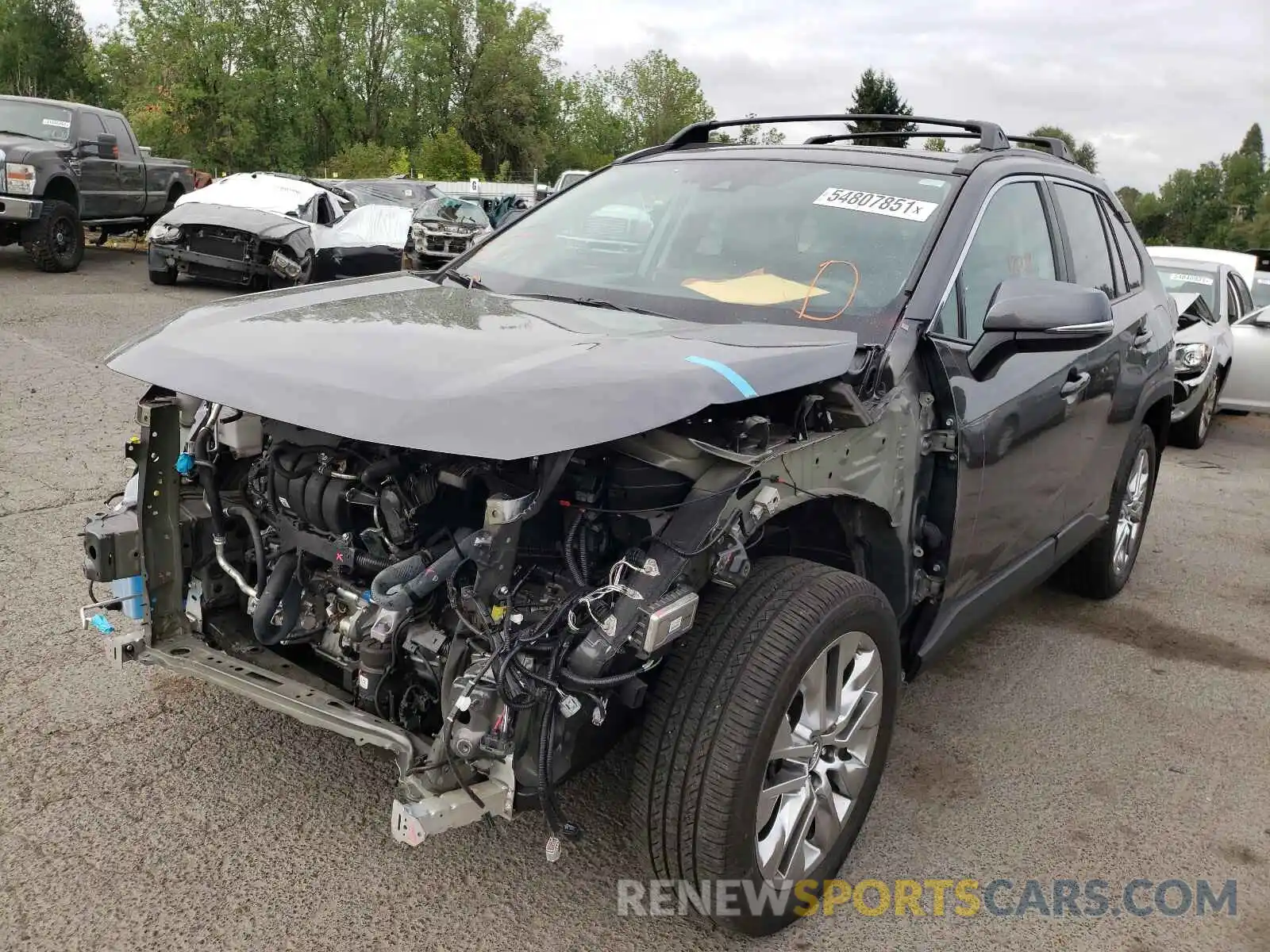 2 Photograph of a damaged car 2T3A1RFV4LC106851 TOYOTA RAV4 2020