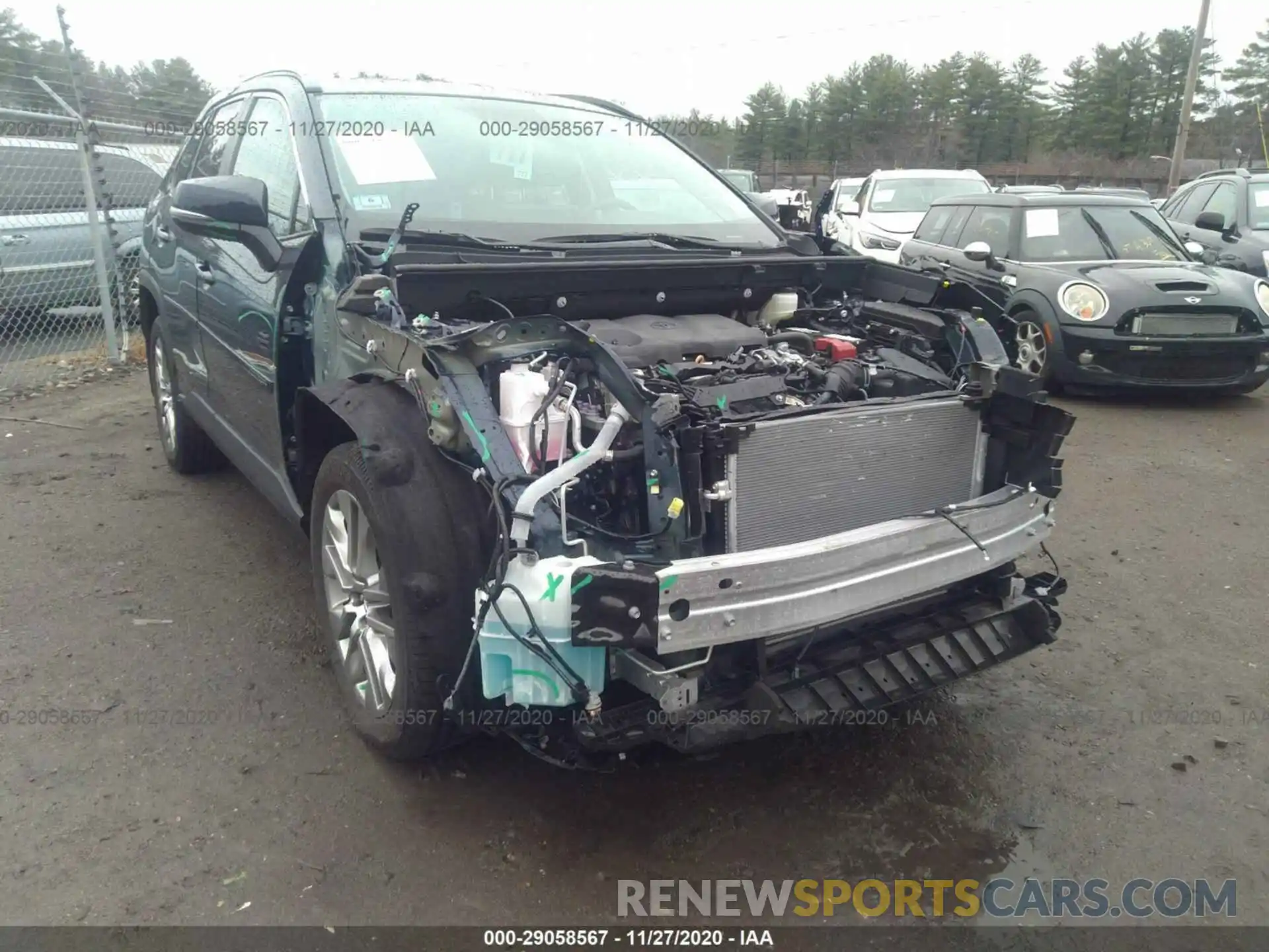 1 Photograph of a damaged car 2T3A1RFV5LW105903 TOYOTA RAV4 2020