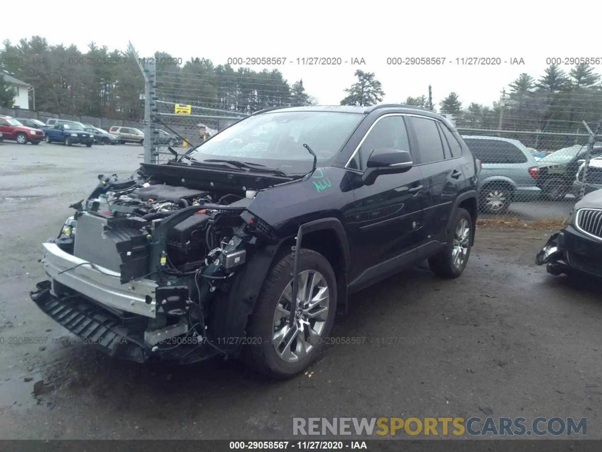 2 Photograph of a damaged car 2T3A1RFV5LW105903 TOYOTA RAV4 2020