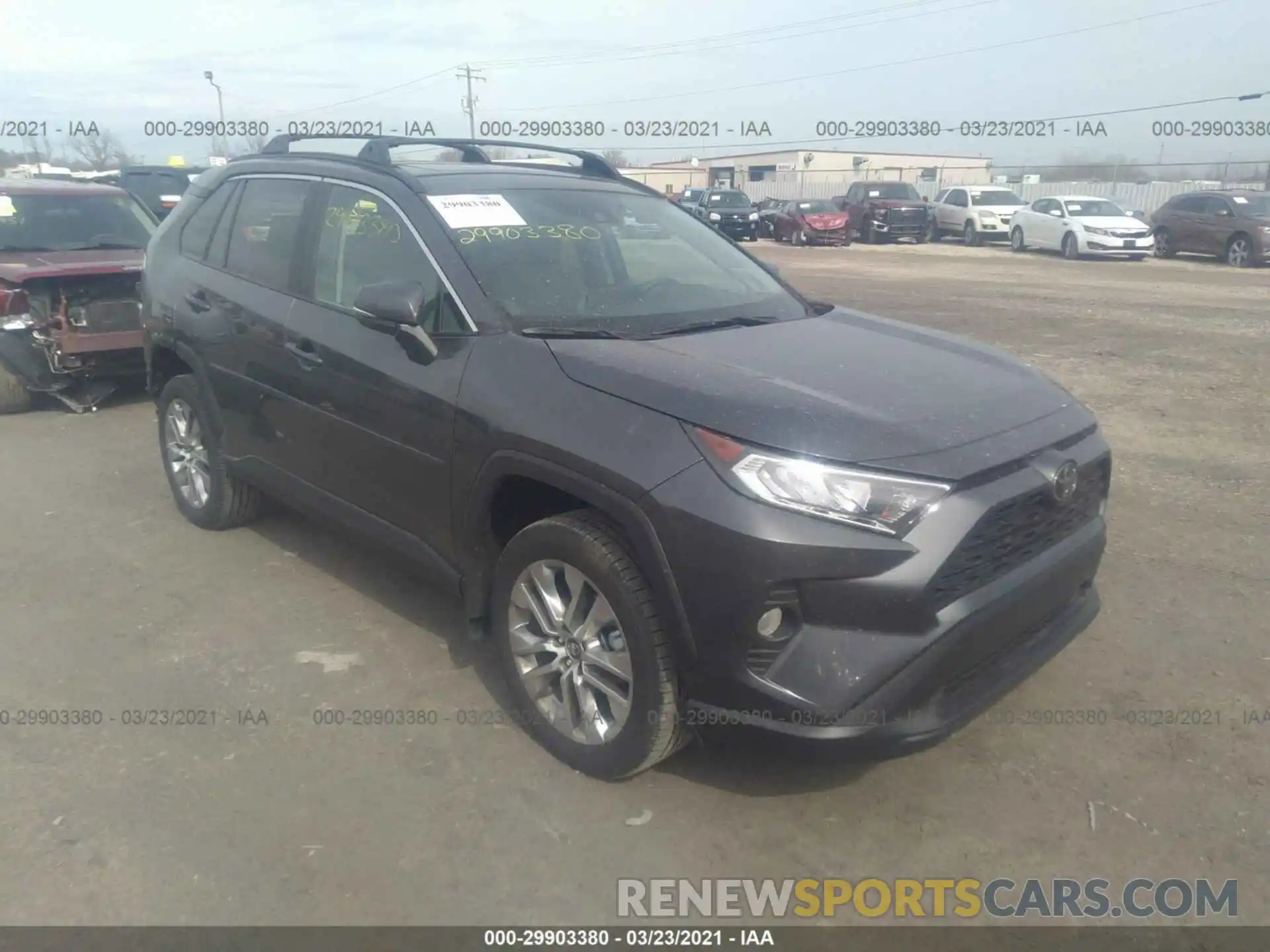 1 Photograph of a damaged car 2T3A1RFV6LC123229 TOYOTA RAV4 2020