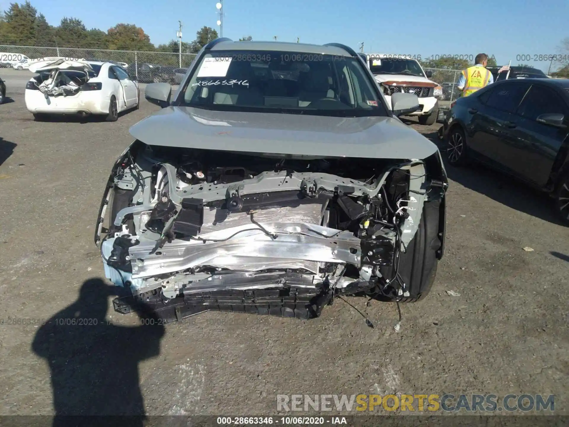 6 Фотография поврежденного автомобиля 2T3A1RFV6LC130228 TOYOTA RAV4 2020
