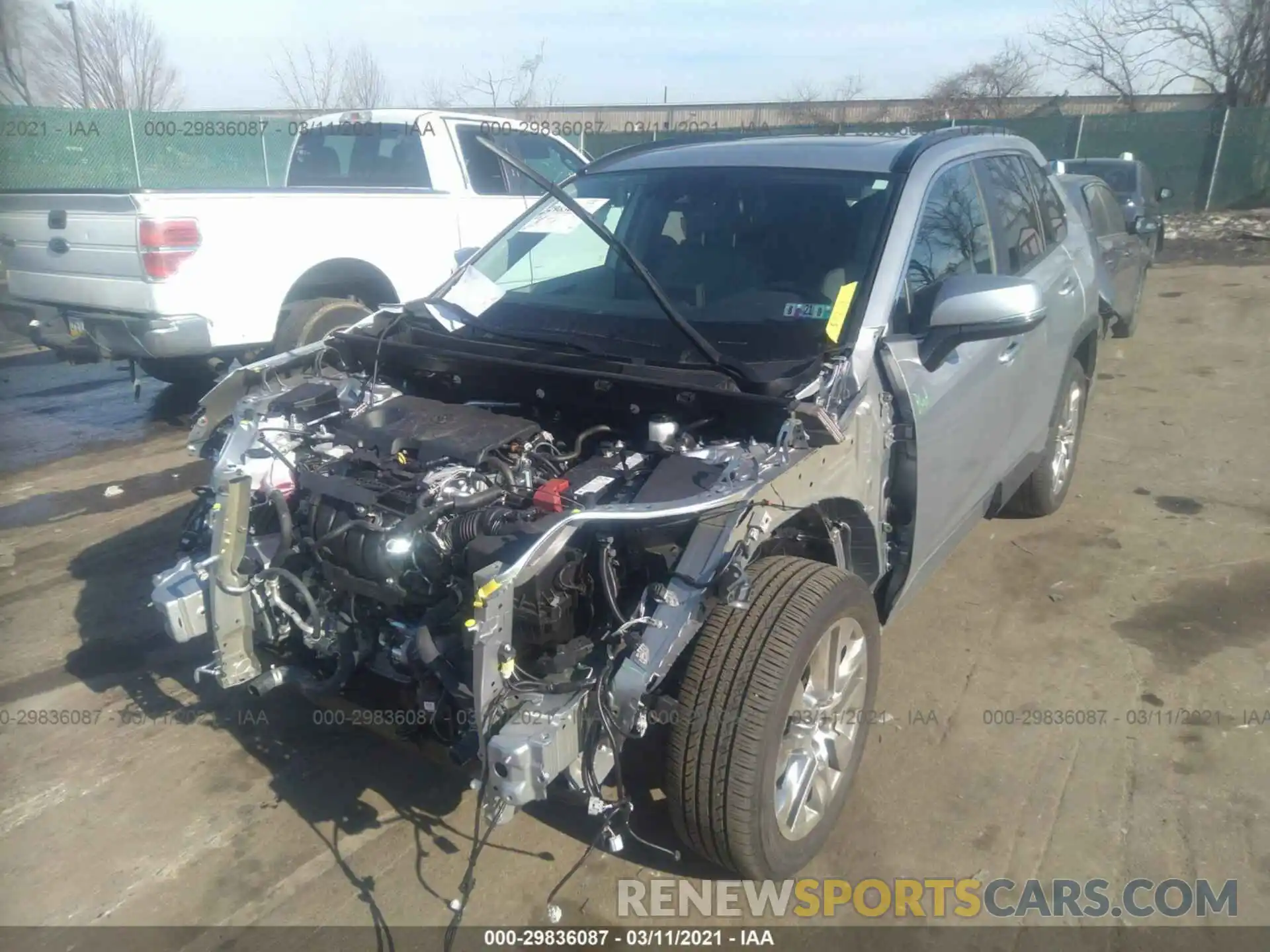 2 Photograph of a damaged car 2T3A1RFV6LW131393 TOYOTA RAV4 2020