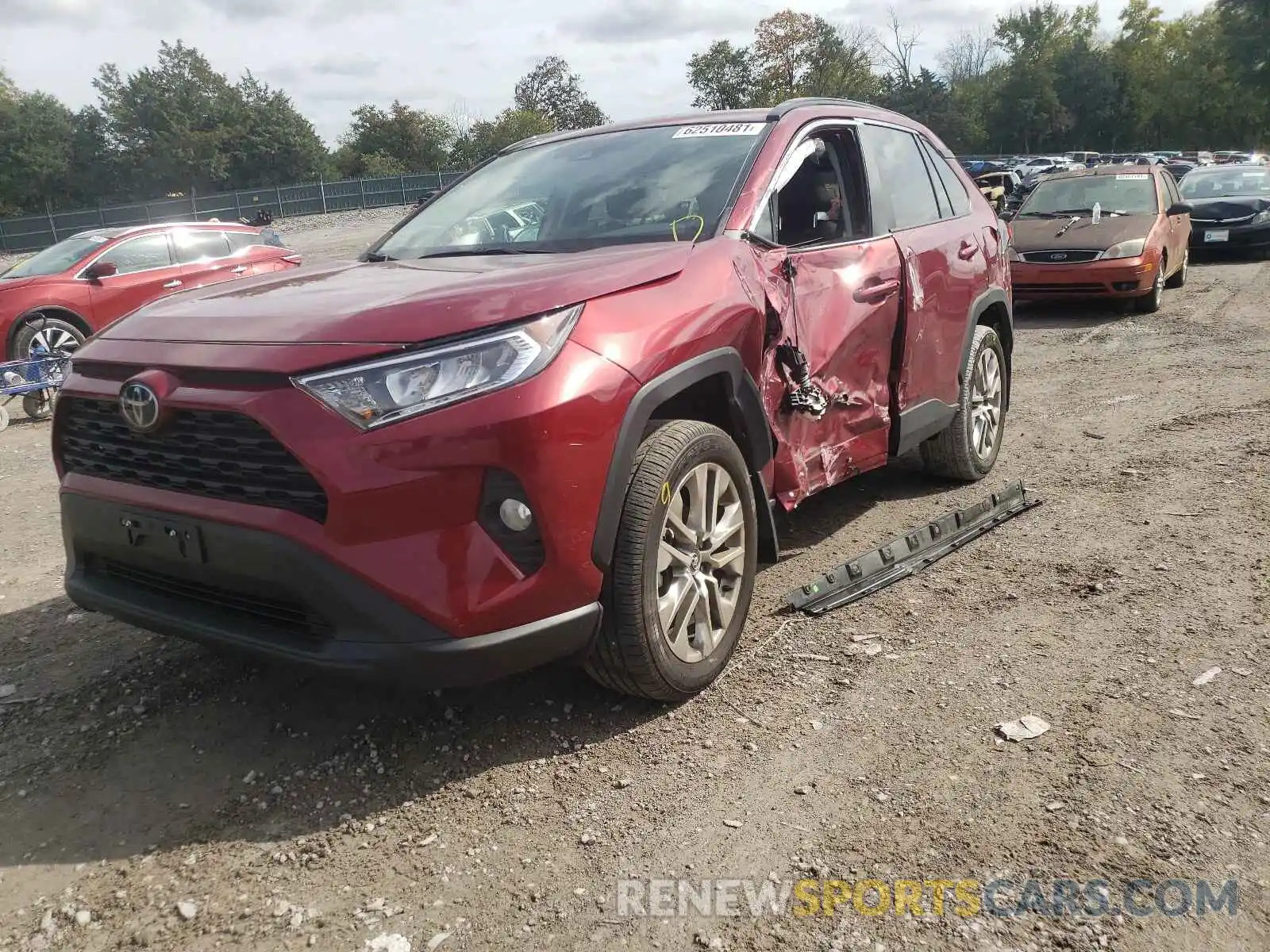 2 Фотография поврежденного автомобиля 2T3A1RFV7LC110828 TOYOTA RAV4 2020