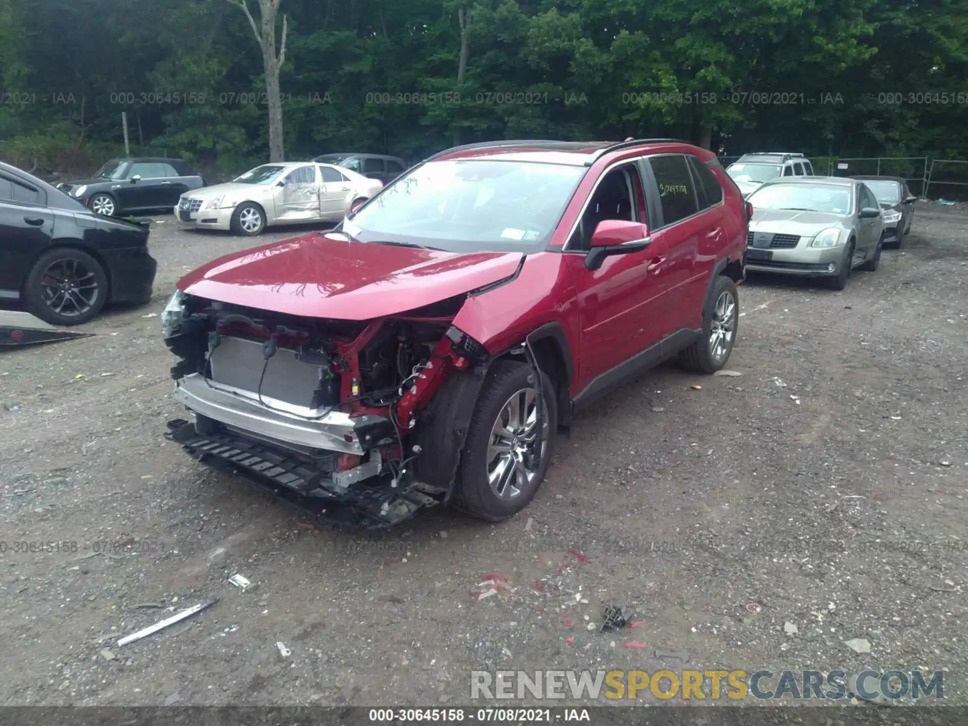 2 Photograph of a damaged car 2T3A1RFV8LC074518 TOYOTA RAV4 2020