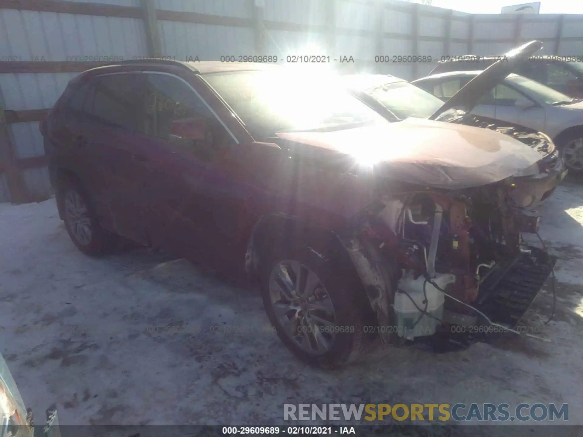 1 Photograph of a damaged car 2T3A1RFV8LC126729 TOYOTA RAV4 2020