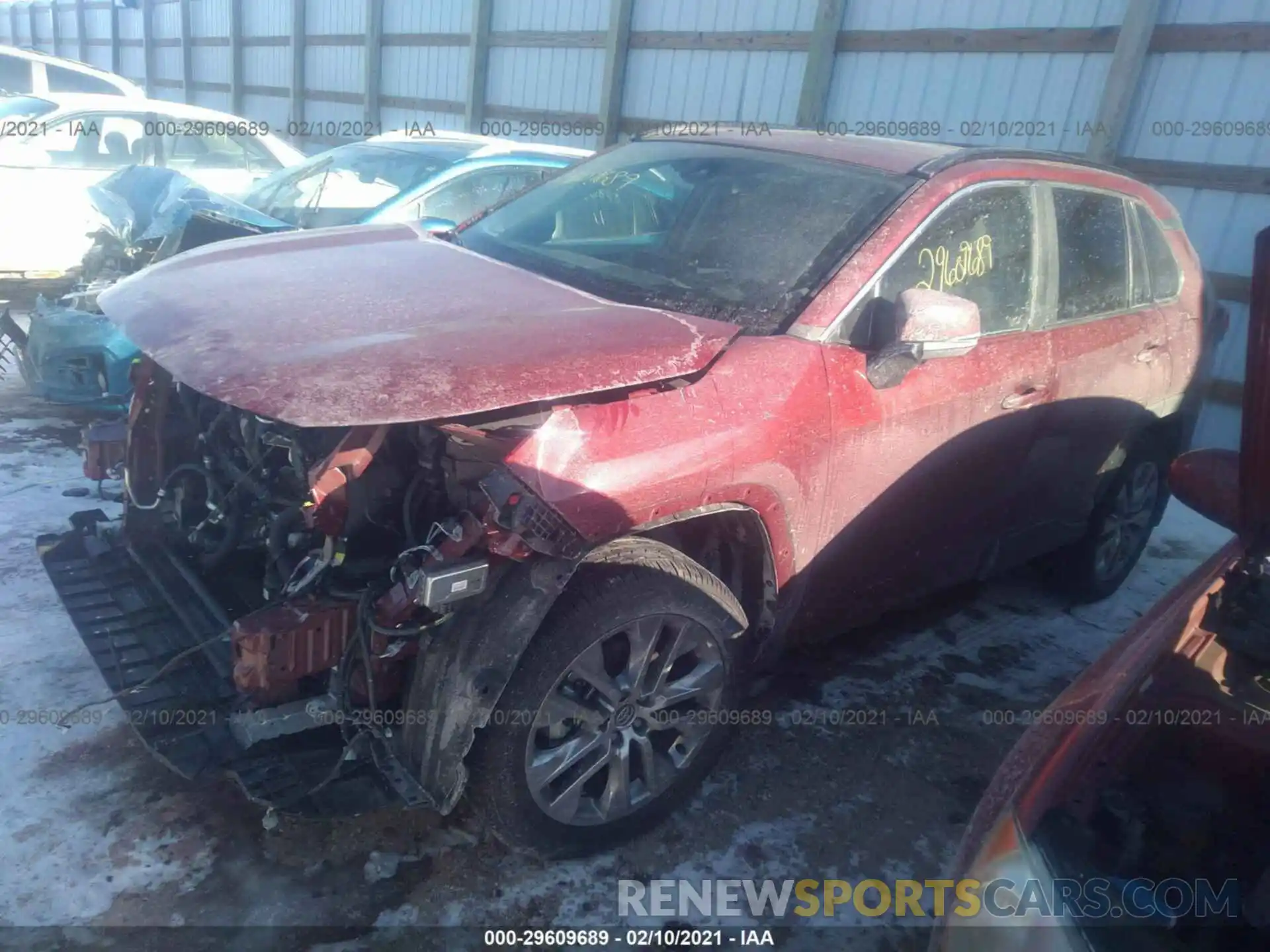 2 Photograph of a damaged car 2T3A1RFV8LC126729 TOYOTA RAV4 2020