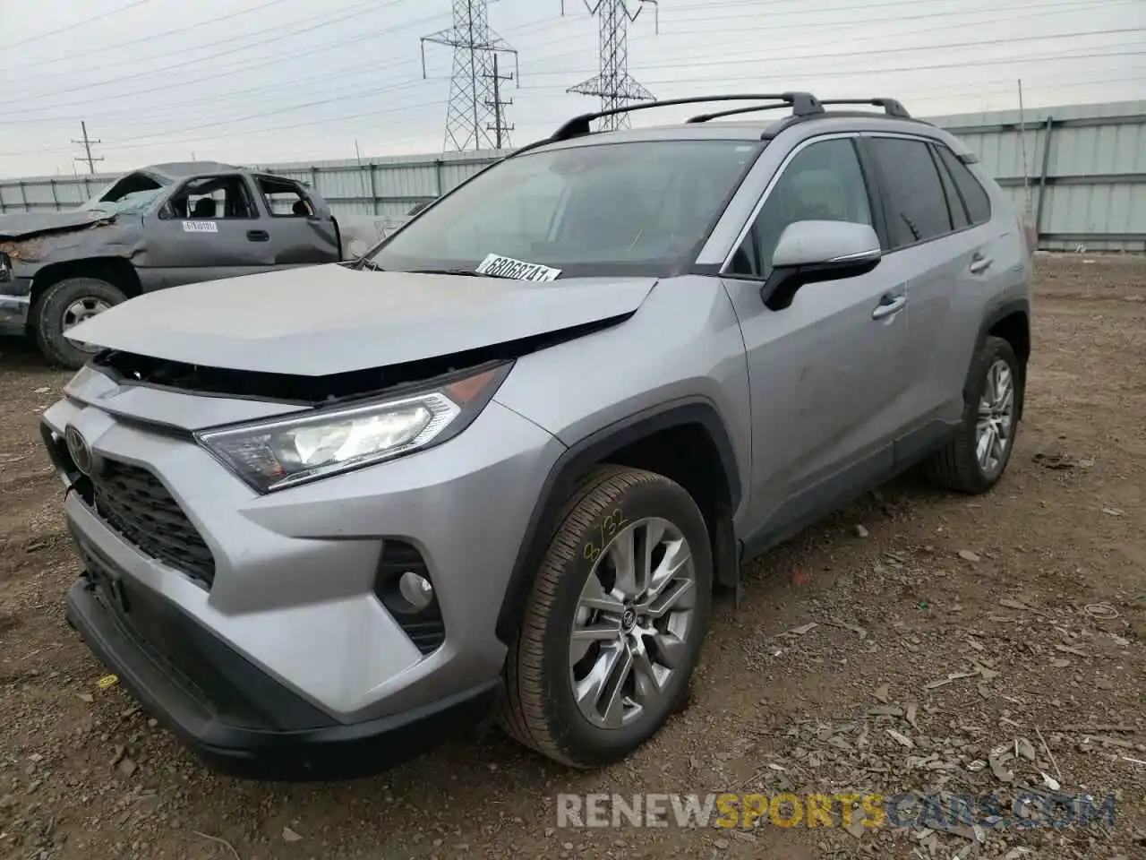 2 Photograph of a damaged car 2T3A1RFV8LC130294 TOYOTA RAV4 2020