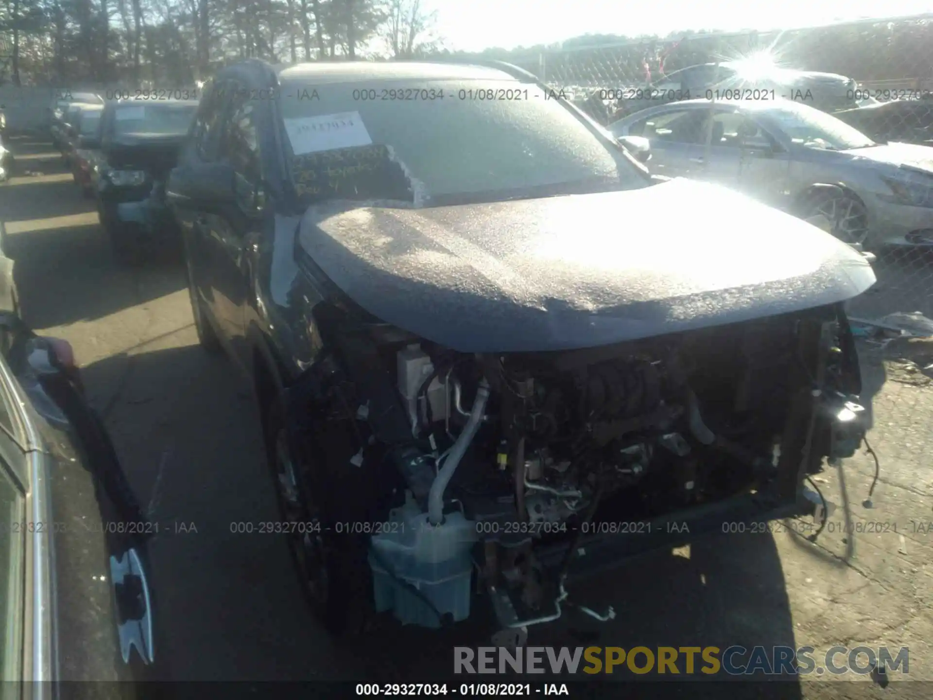 1 Photograph of a damaged car 2T3A1RFV9LC063723 TOYOTA RAV4 2020