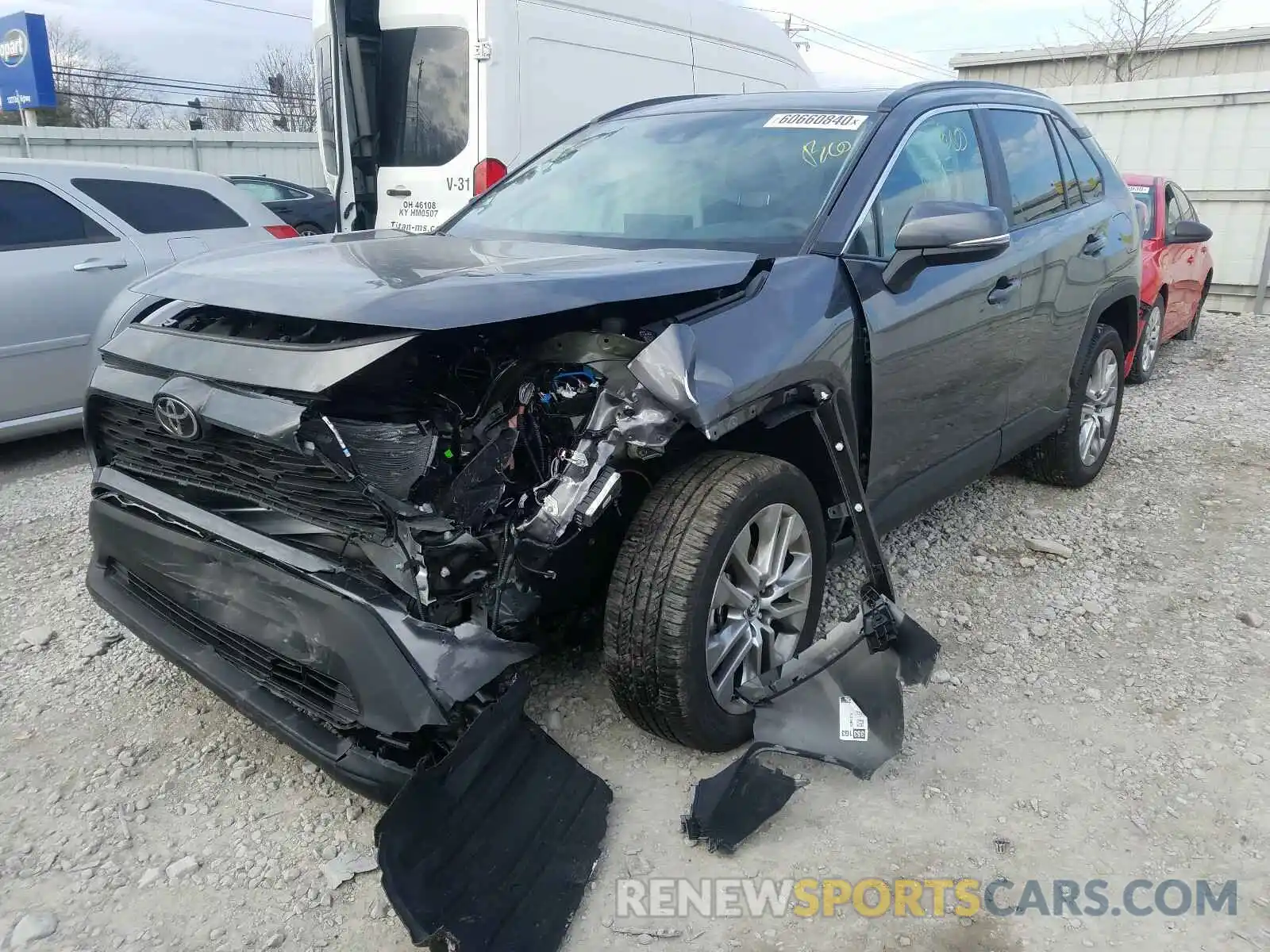 2 Photograph of a damaged car 2T3A1RFVXLC134394 TOYOTA RAV4 2020