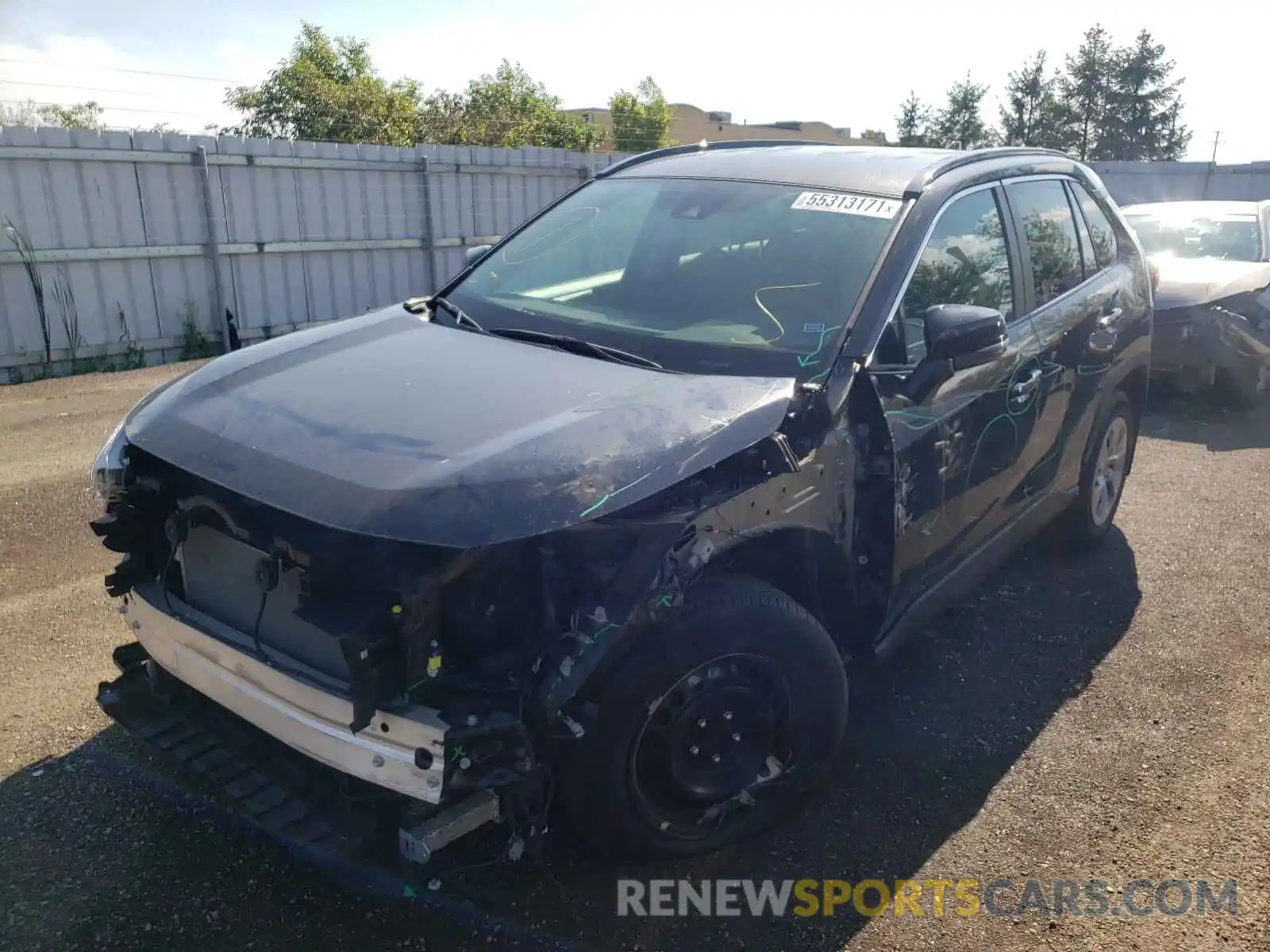 2 Photograph of a damaged car 2T3B1RFV1LW105529 TOYOTA RAV4 2020