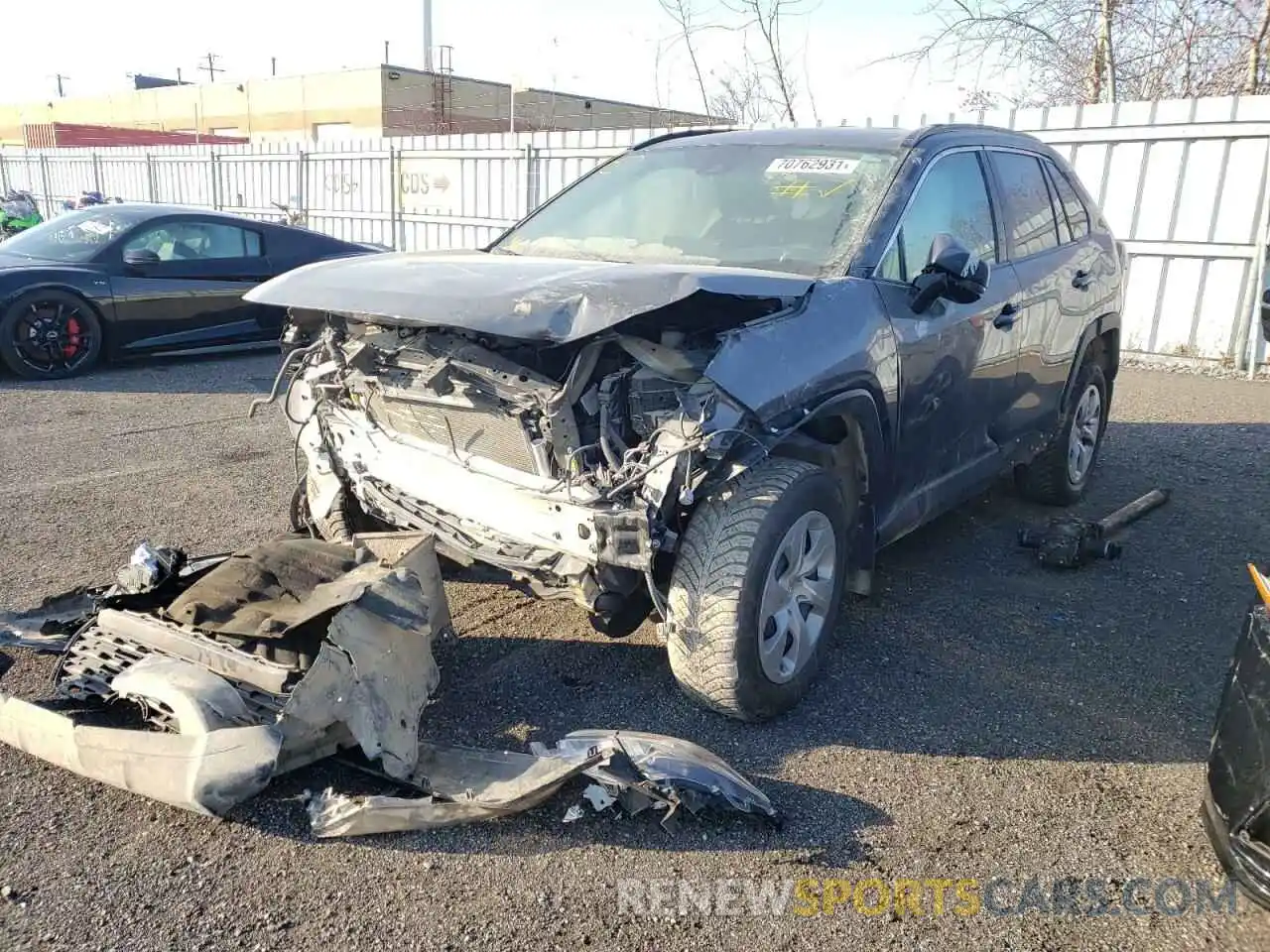 2 Photograph of a damaged car 2T3B1RFV2LW091138 TOYOTA RAV4 2020